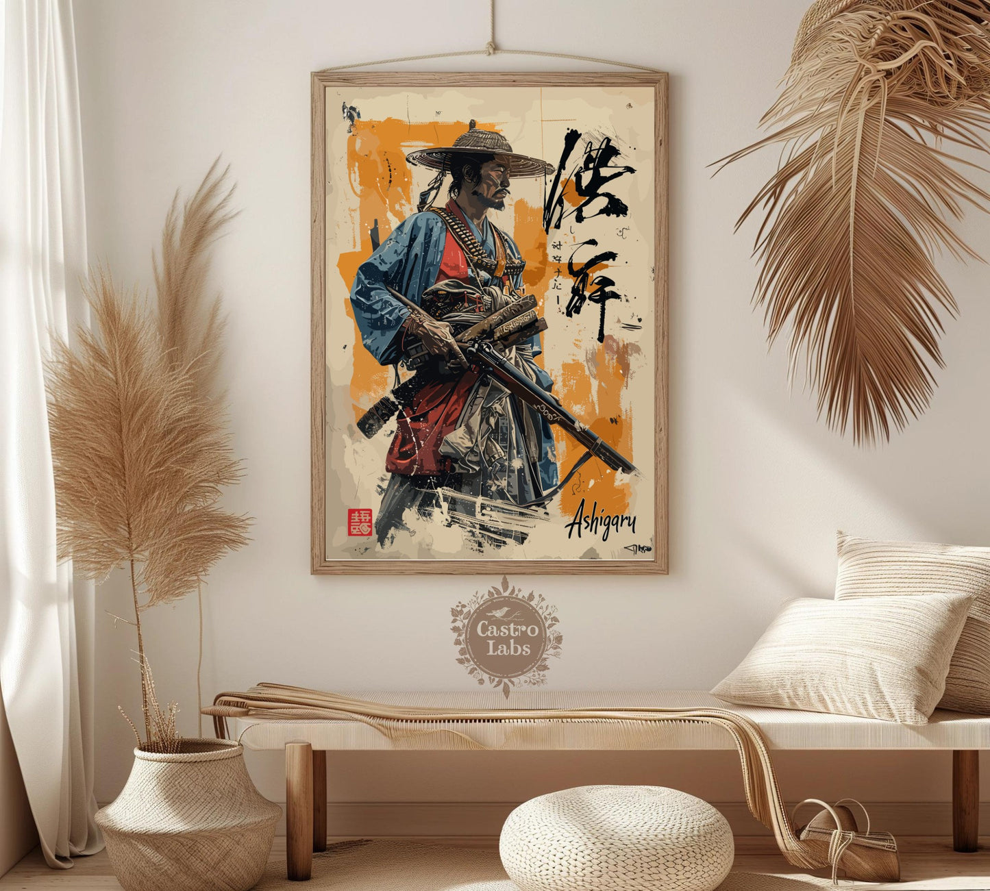 Ashigaru Warrior - Japanese Warrior Poster