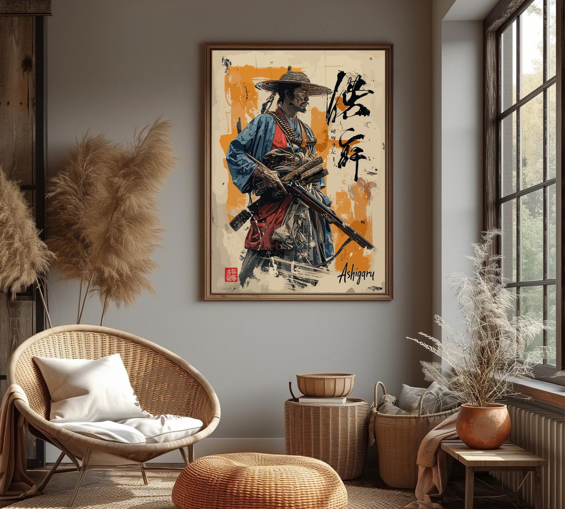 Ashigaru Warrior - Japanese Warrior Poster