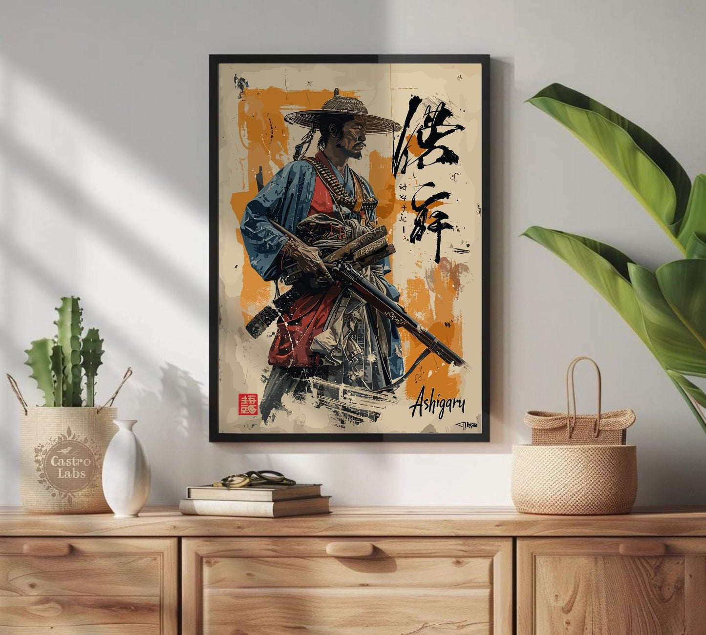 Ashigaru Warrior - Japanese Warrior Poster