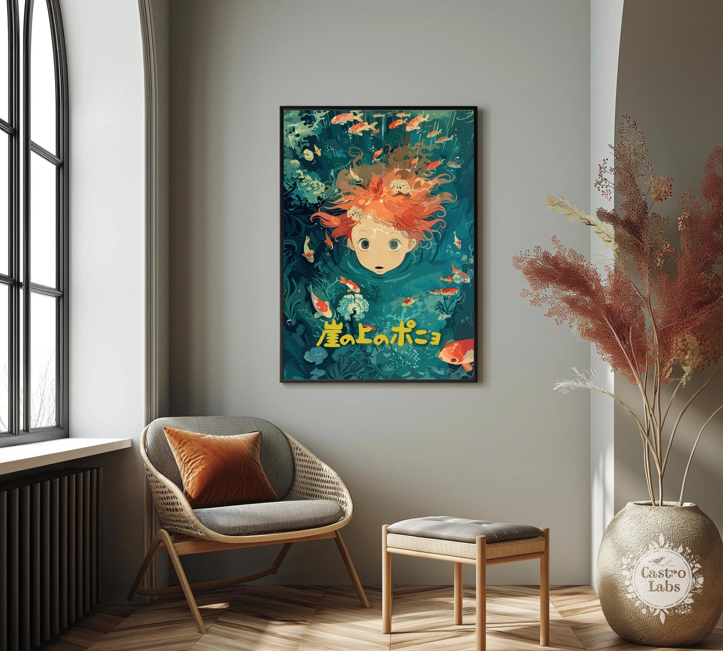 Ponyo Poster - Studio Ghibli Art