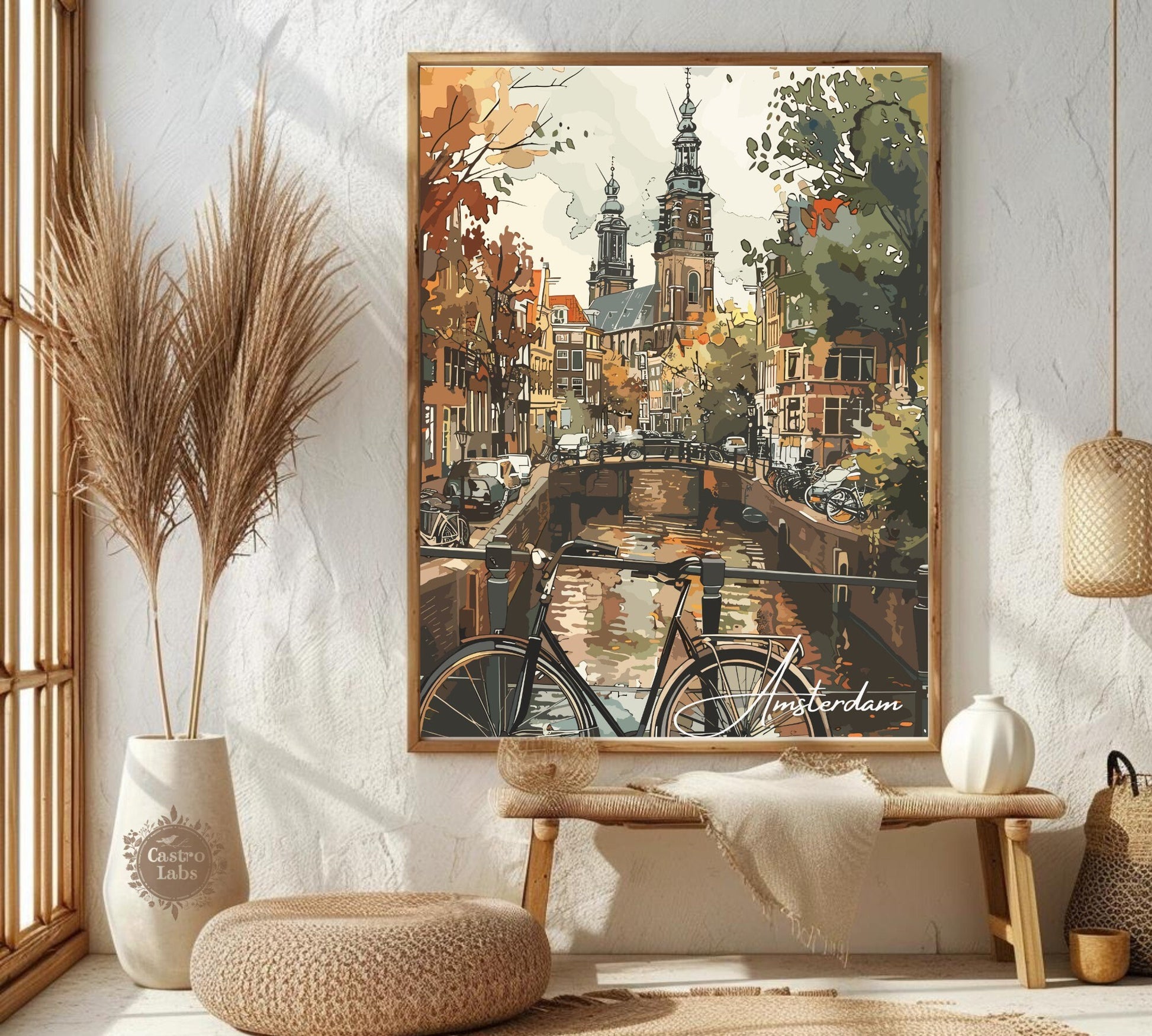 Amsterdam canal Poster