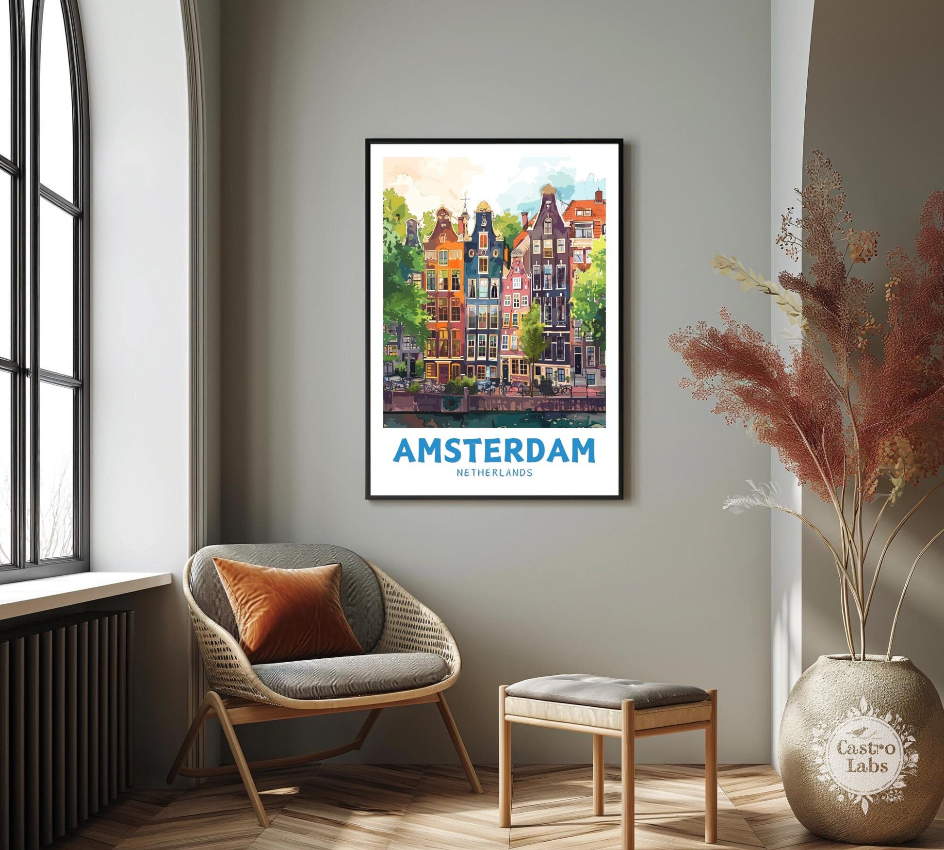 Amsterdam Houses Print