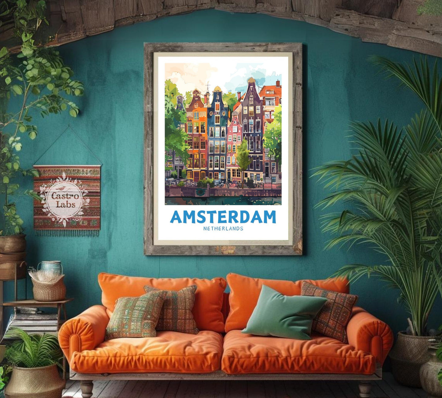 Amsterdam Houses Print