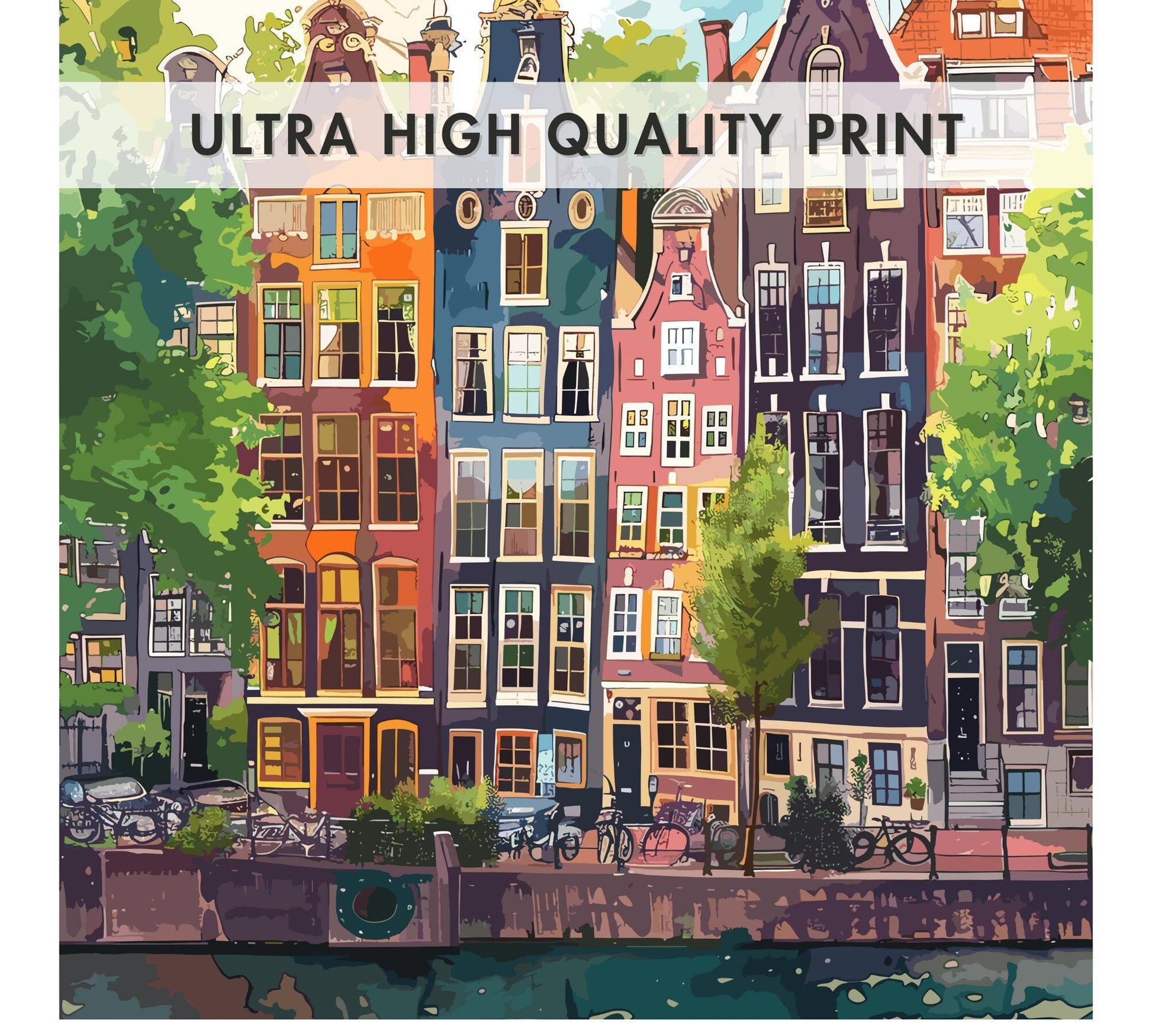 Amsterdam Houses Print