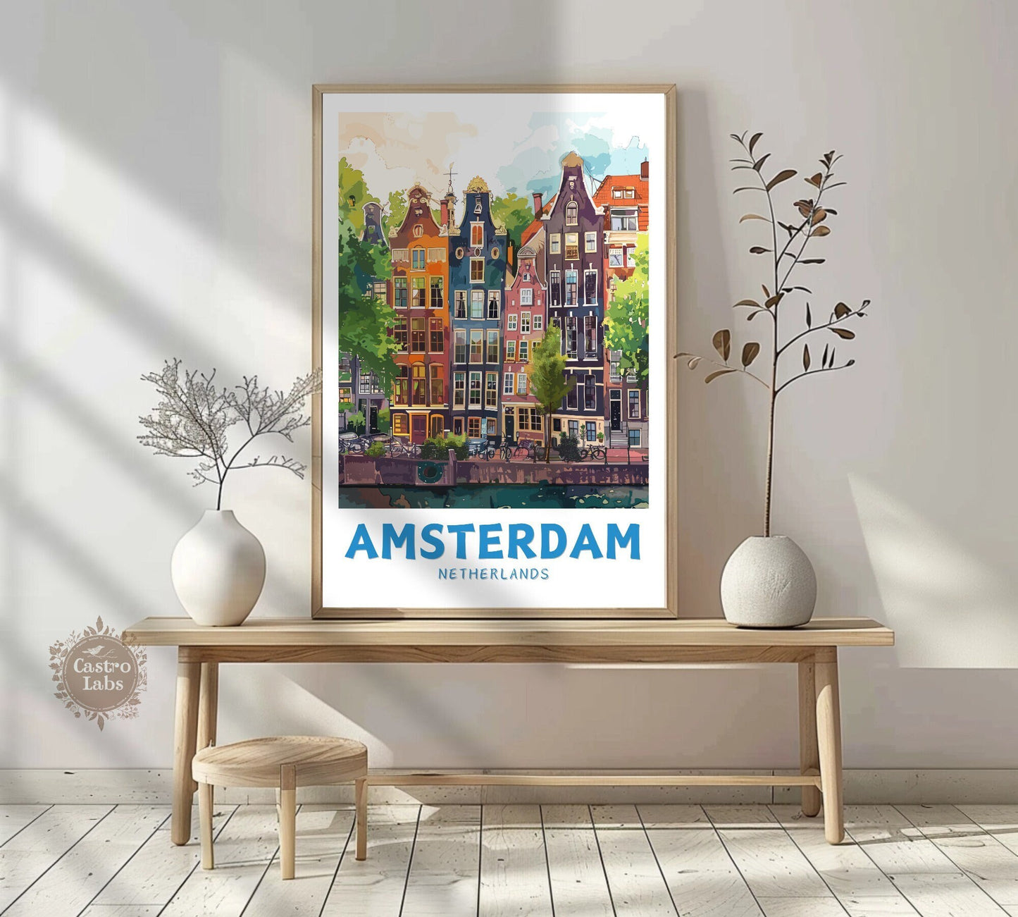 Amsterdam Houses Print