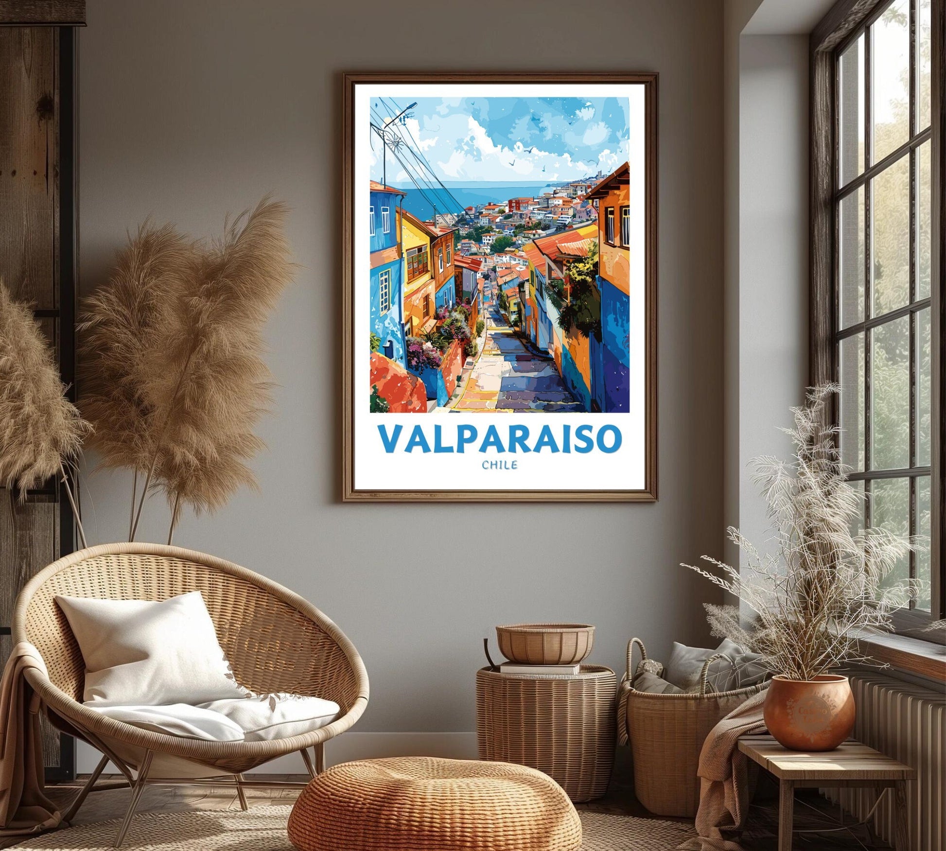 Valparaiso Print, Valparaiso Chile Poster