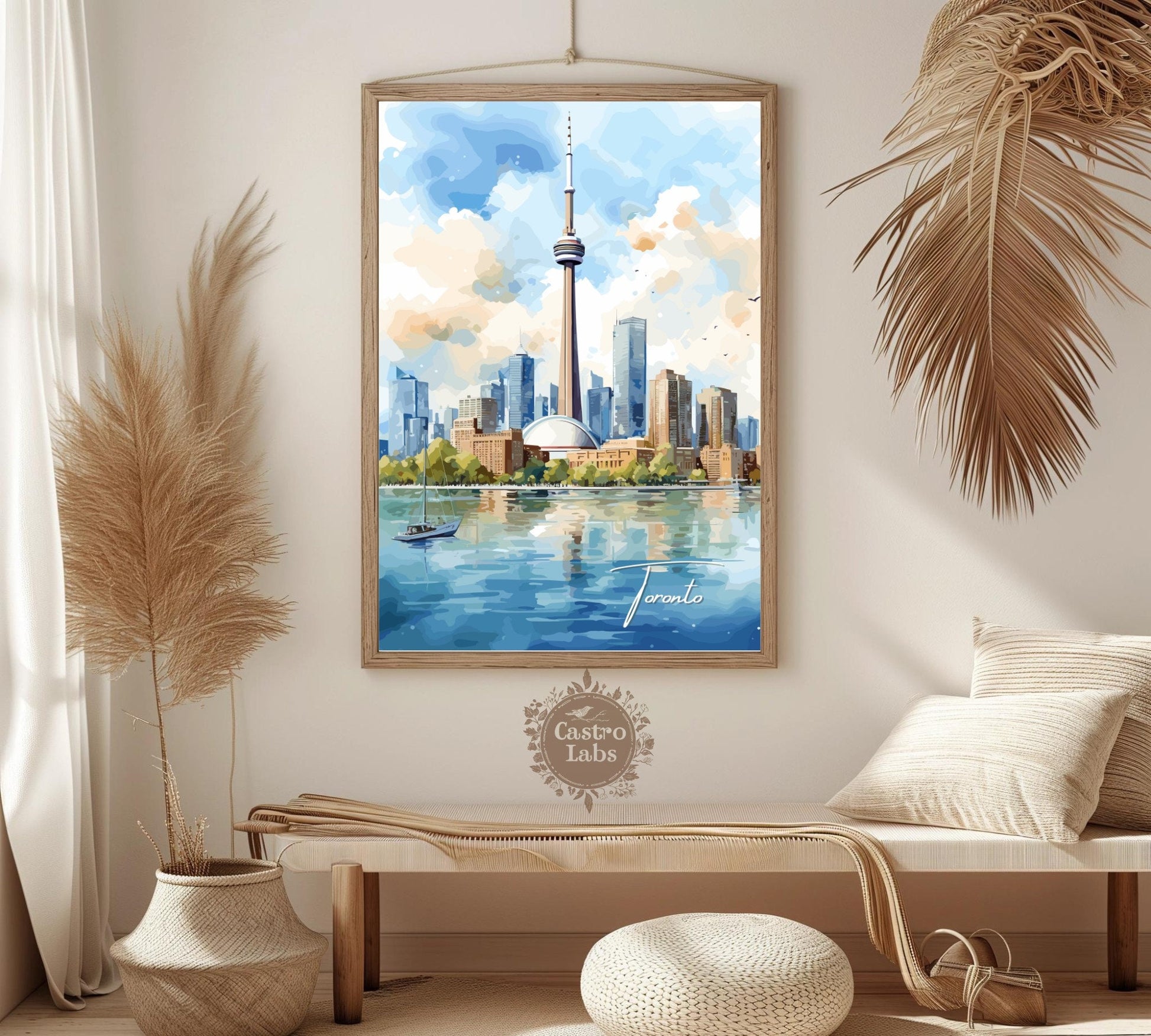 Toronto Skyline Print: Toronto Poster