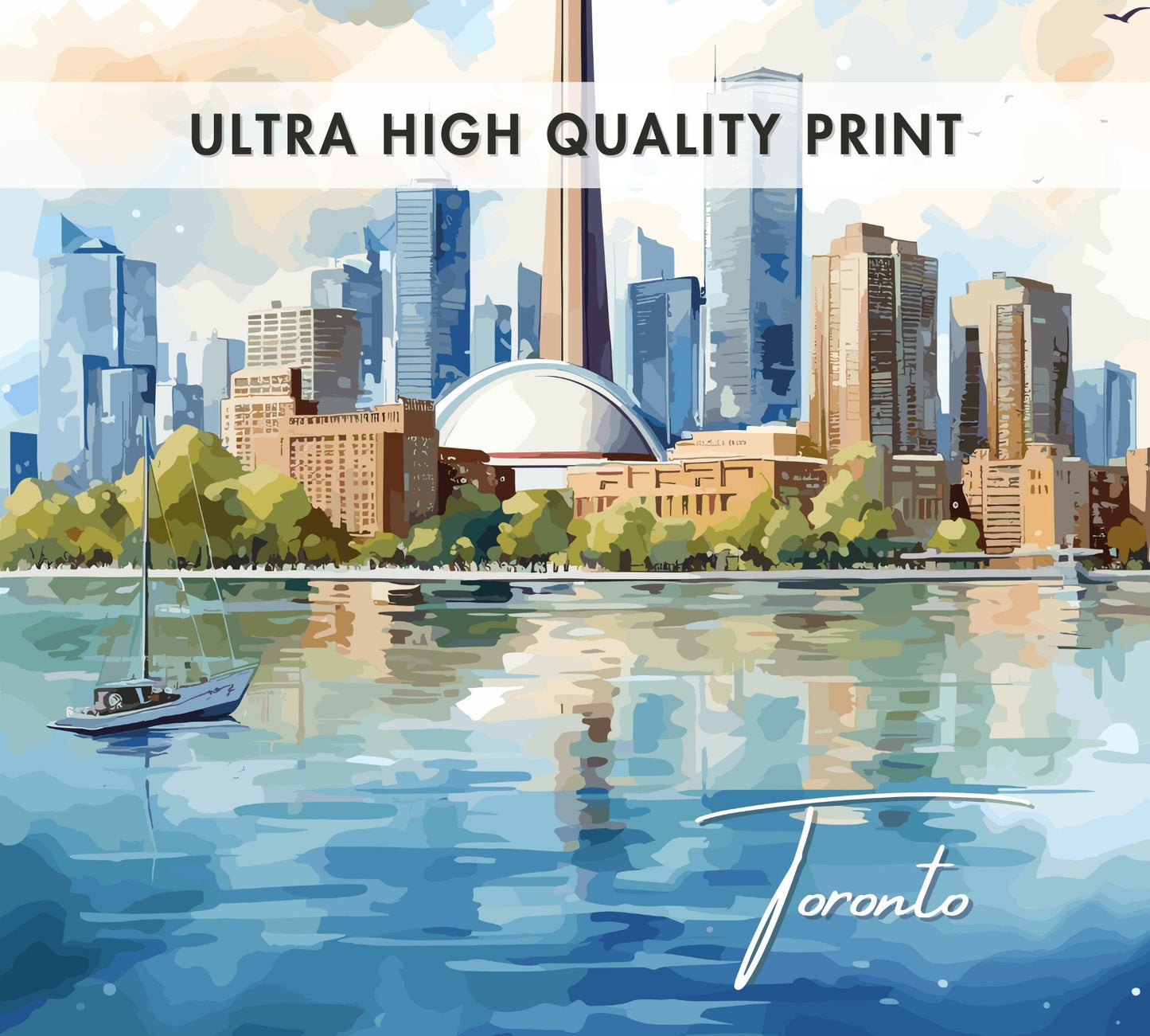 Toronto Skyline Print: Toronto Poster