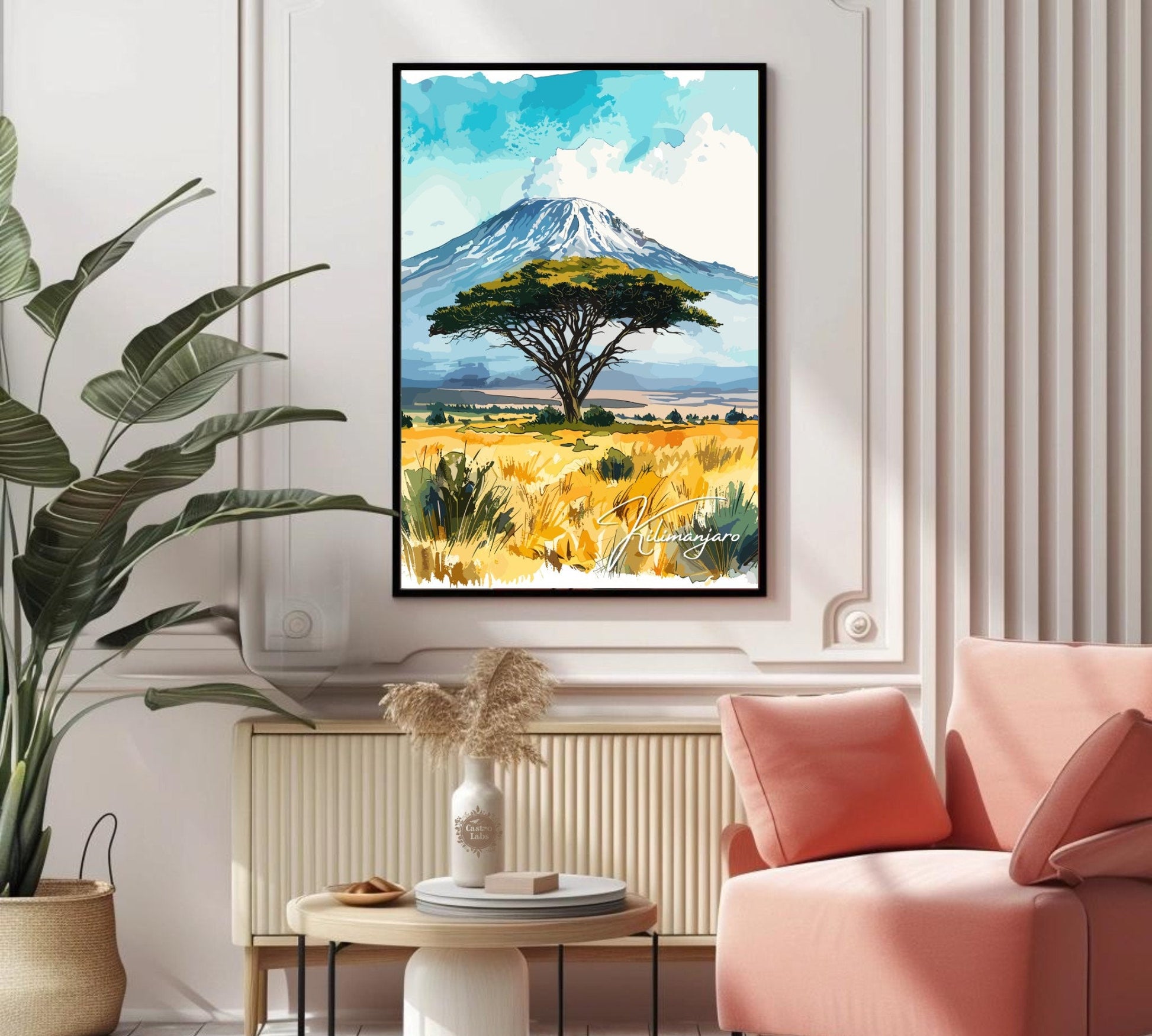 Kilimanjaro Poster, Mount Kilimanjaro Print