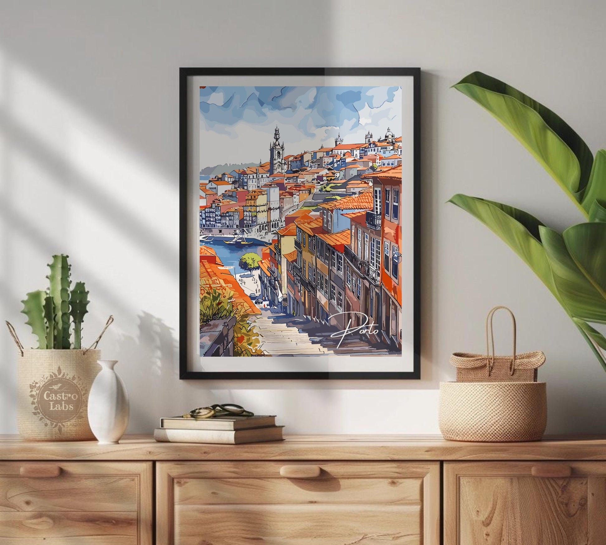 Porto travel poster