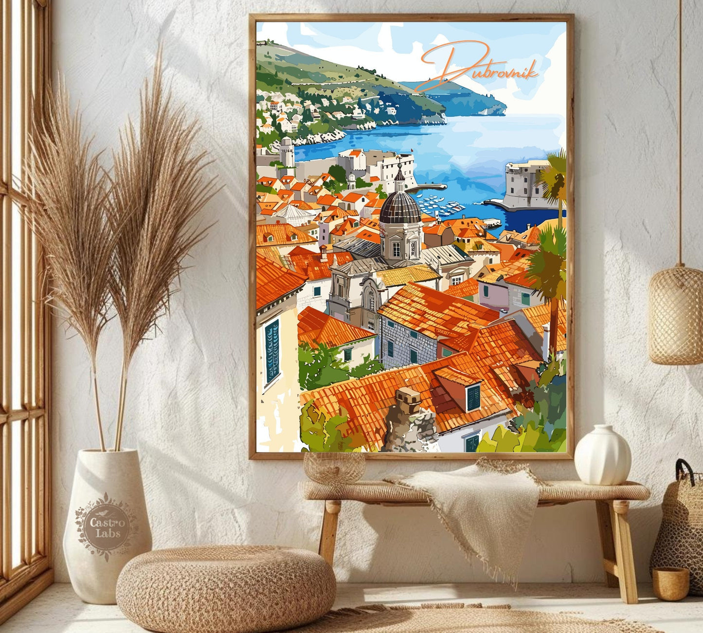 Dubrovnik Print: Dubrovnik View Poster