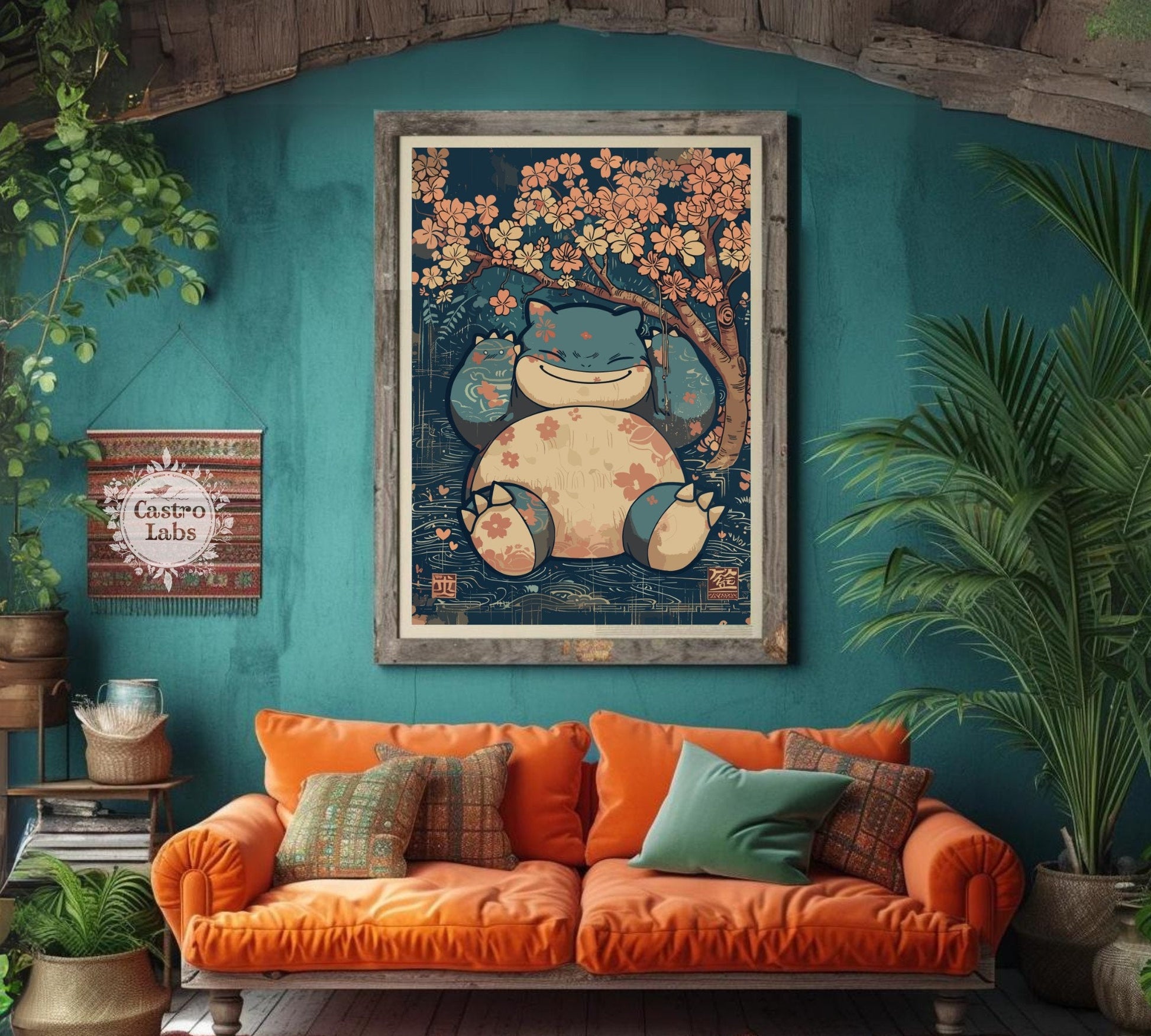 Snorlax Artwork, Pokemon poster