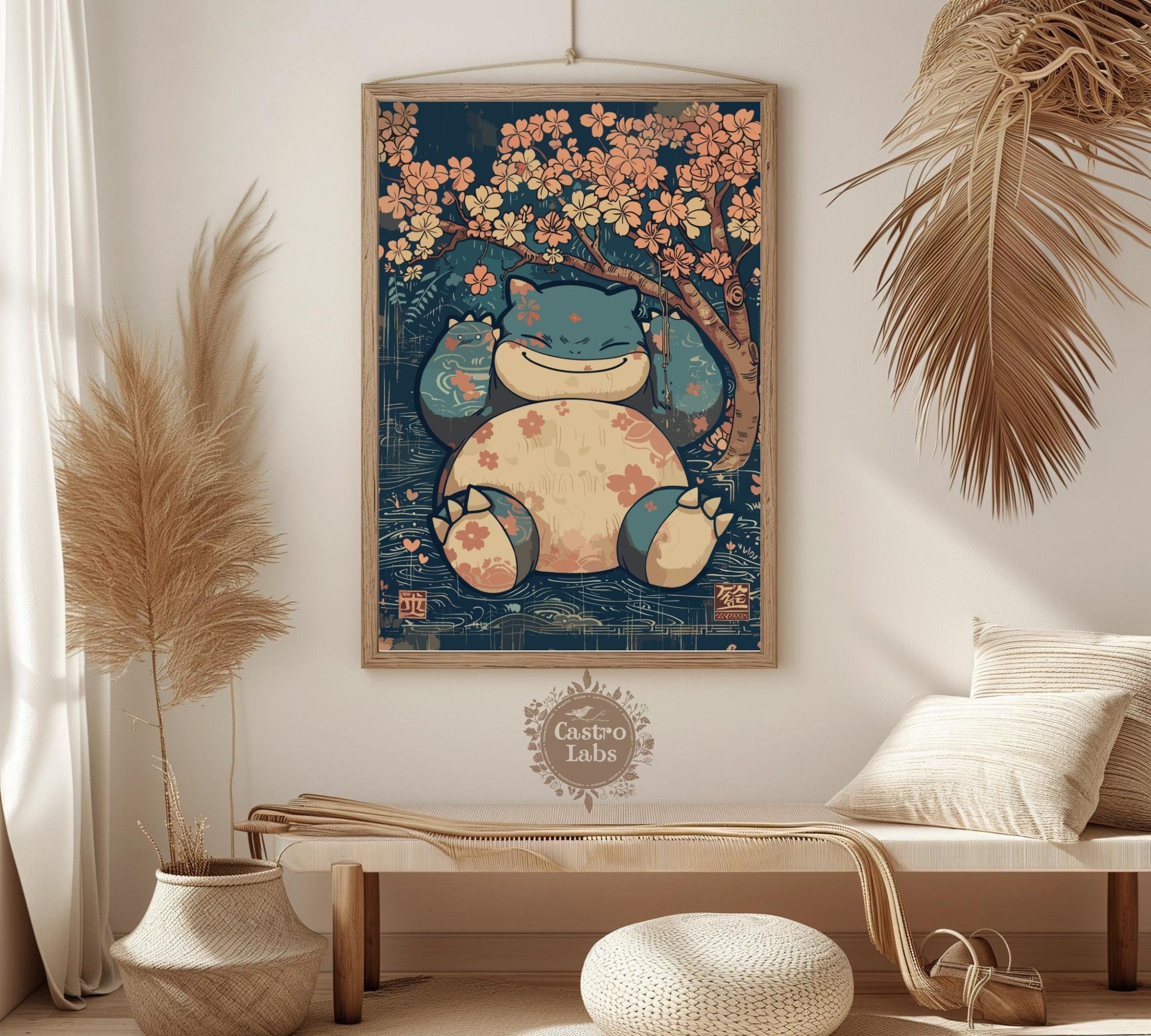 Snorlax Artwork, Pokemon poster