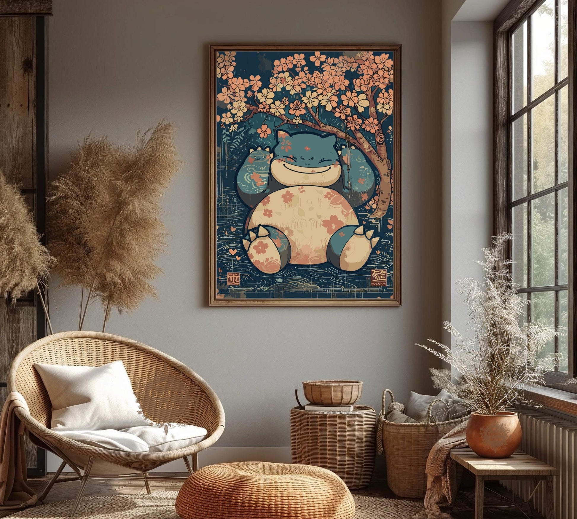 Snorlax Artwork, Pokemon poster