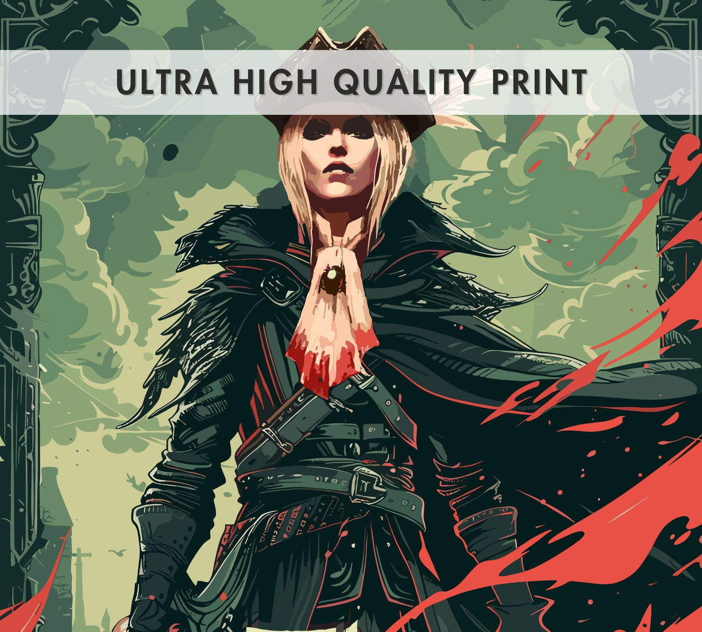 The Old Hunters - Lady Maria Poster. Videogame Art, Soulsborne Print