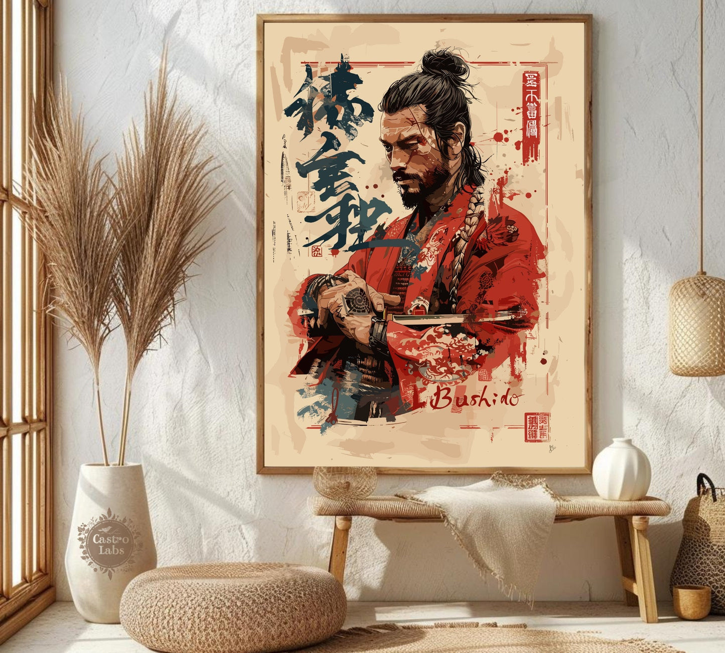 Bushido Code Poster - Samurai Warrior Poster