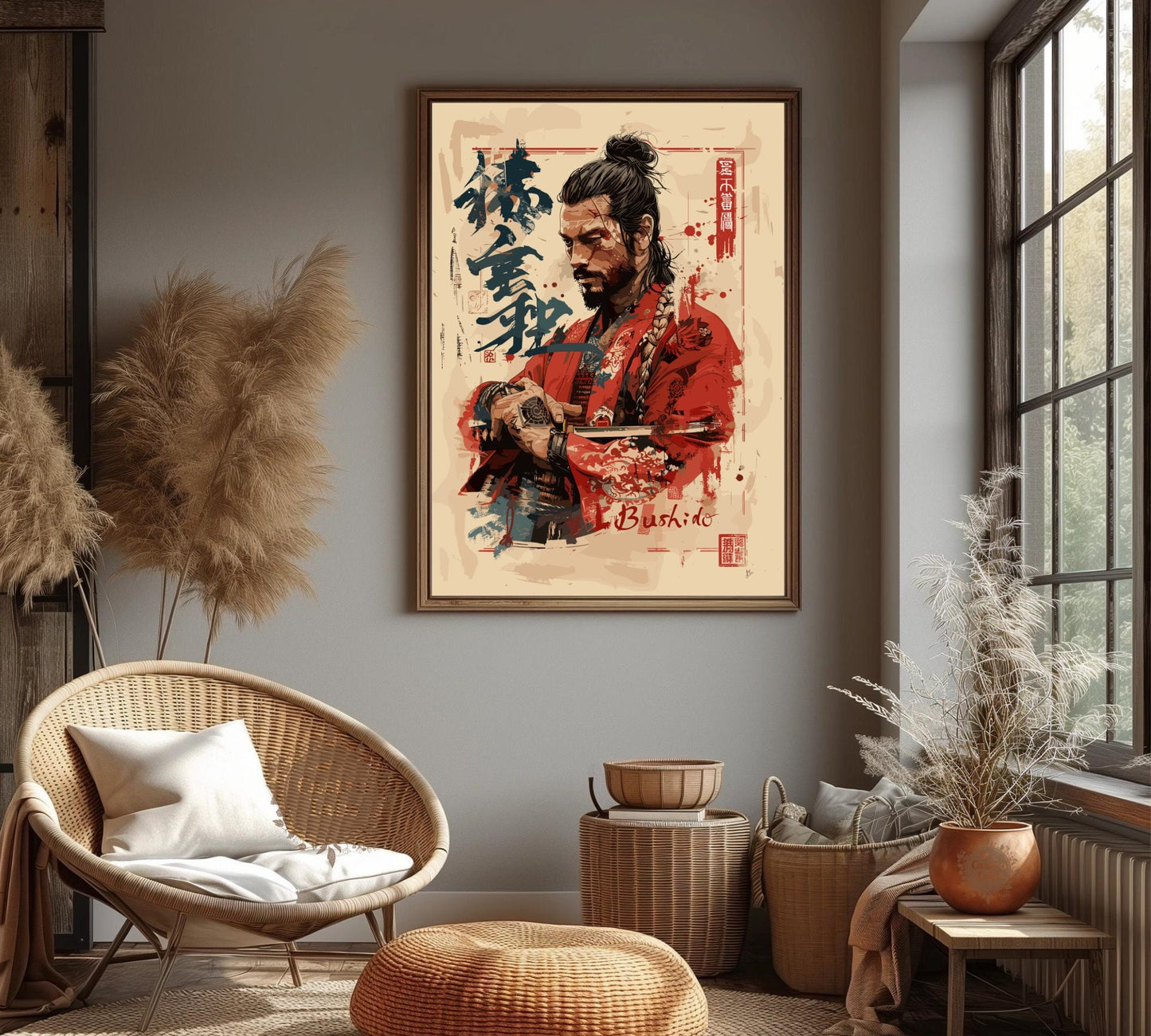 Bushido Code Poster - Samurai Warrior Poster