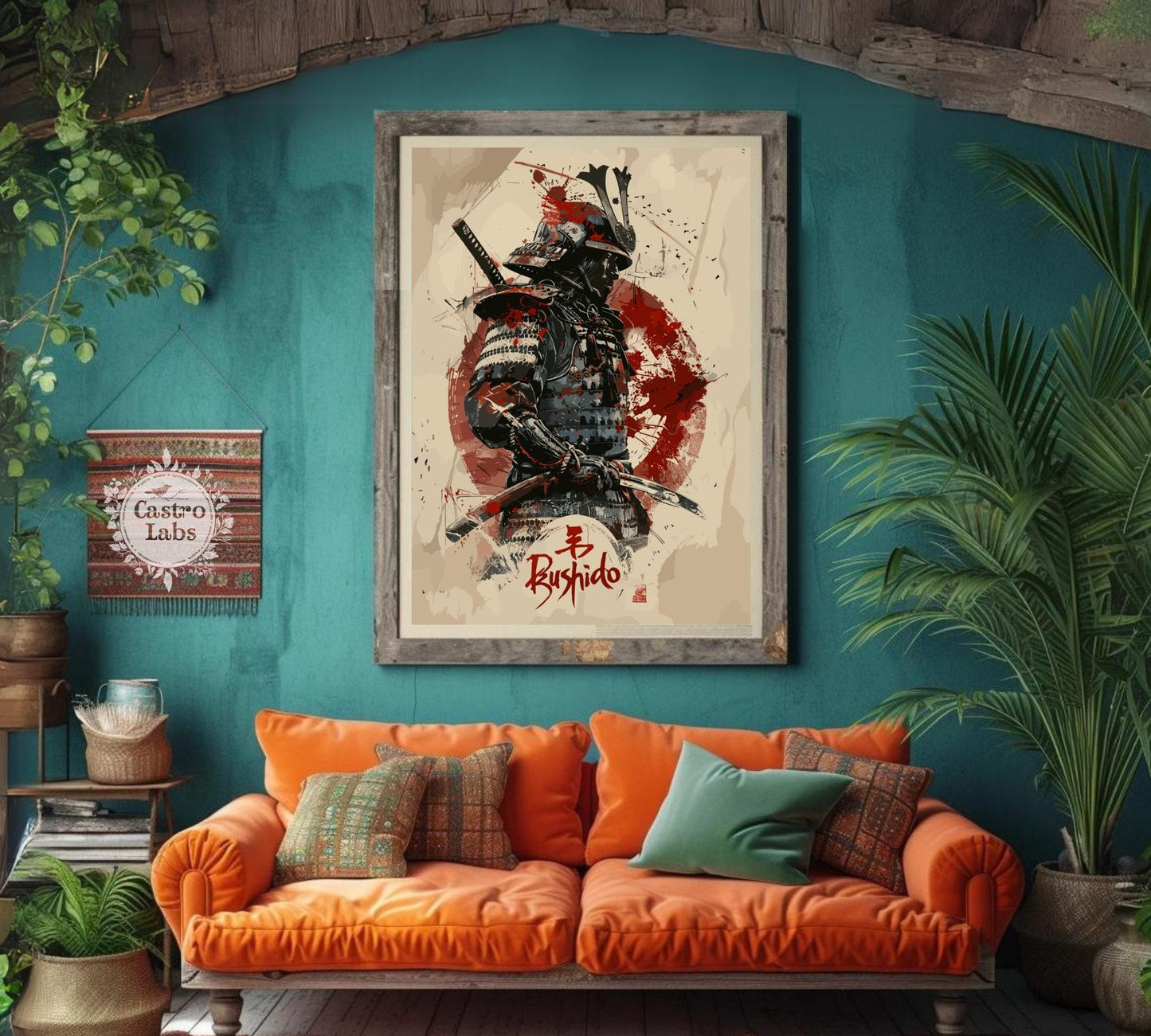 Bushido Code Print - Samurai Warrior Art