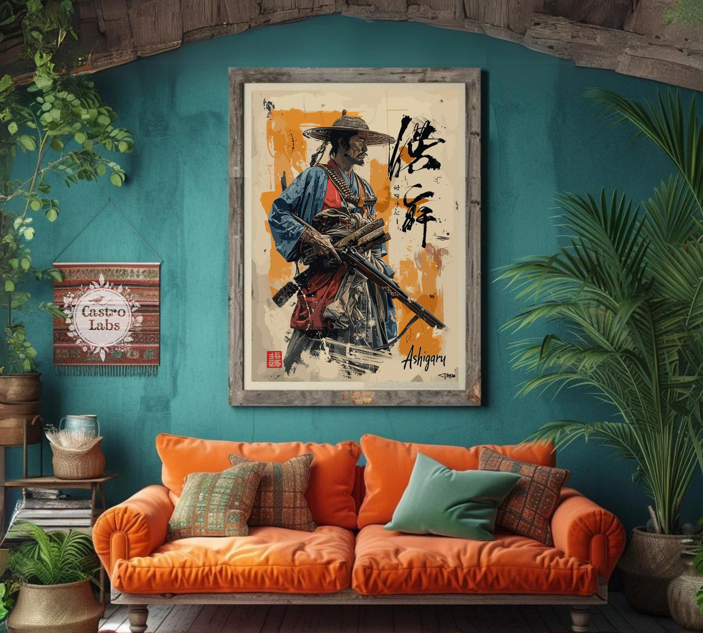 Ashigaru Warrior - Japanese Warrior Poster