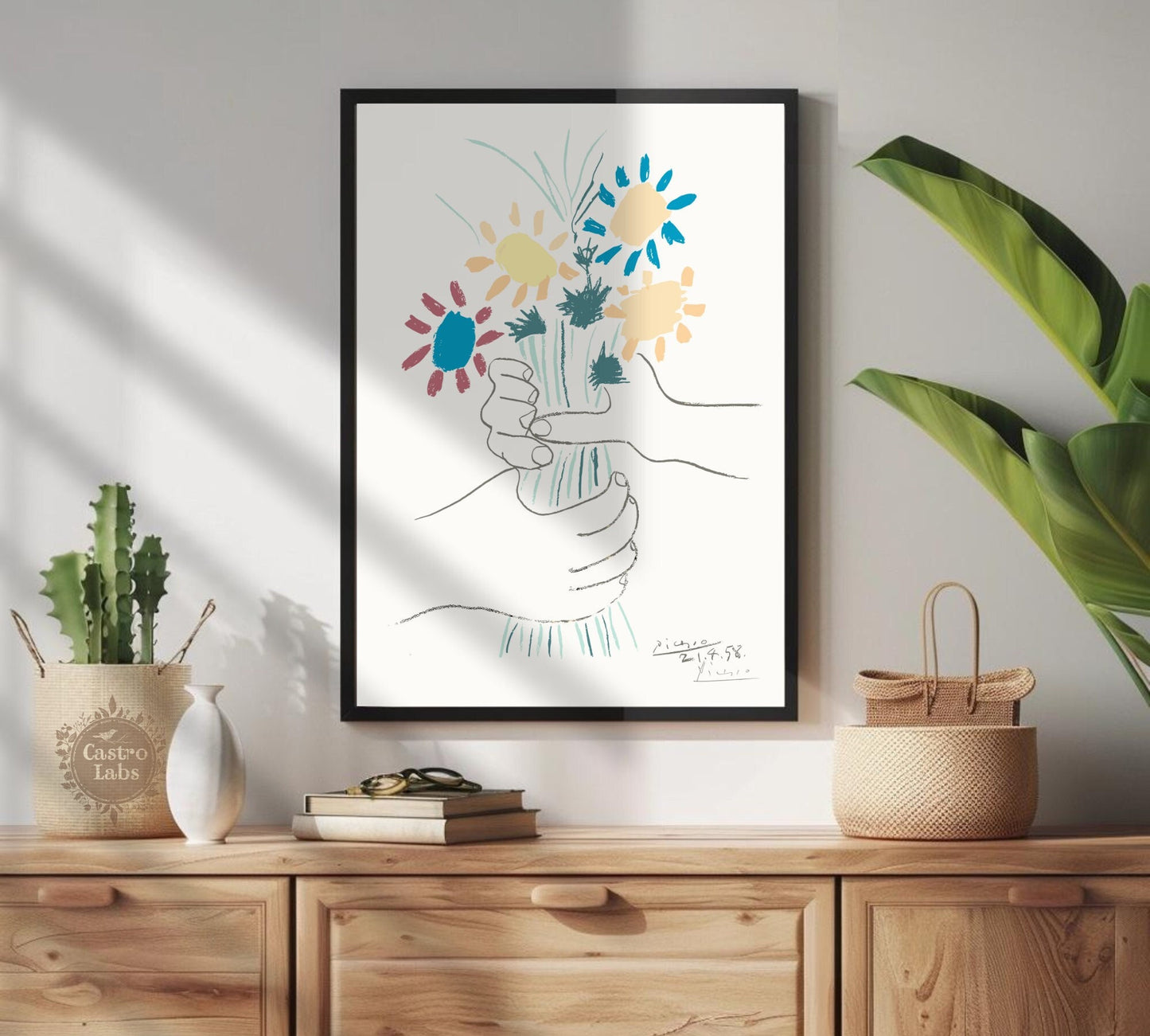 Picasso Bouquet of Flowers Poster