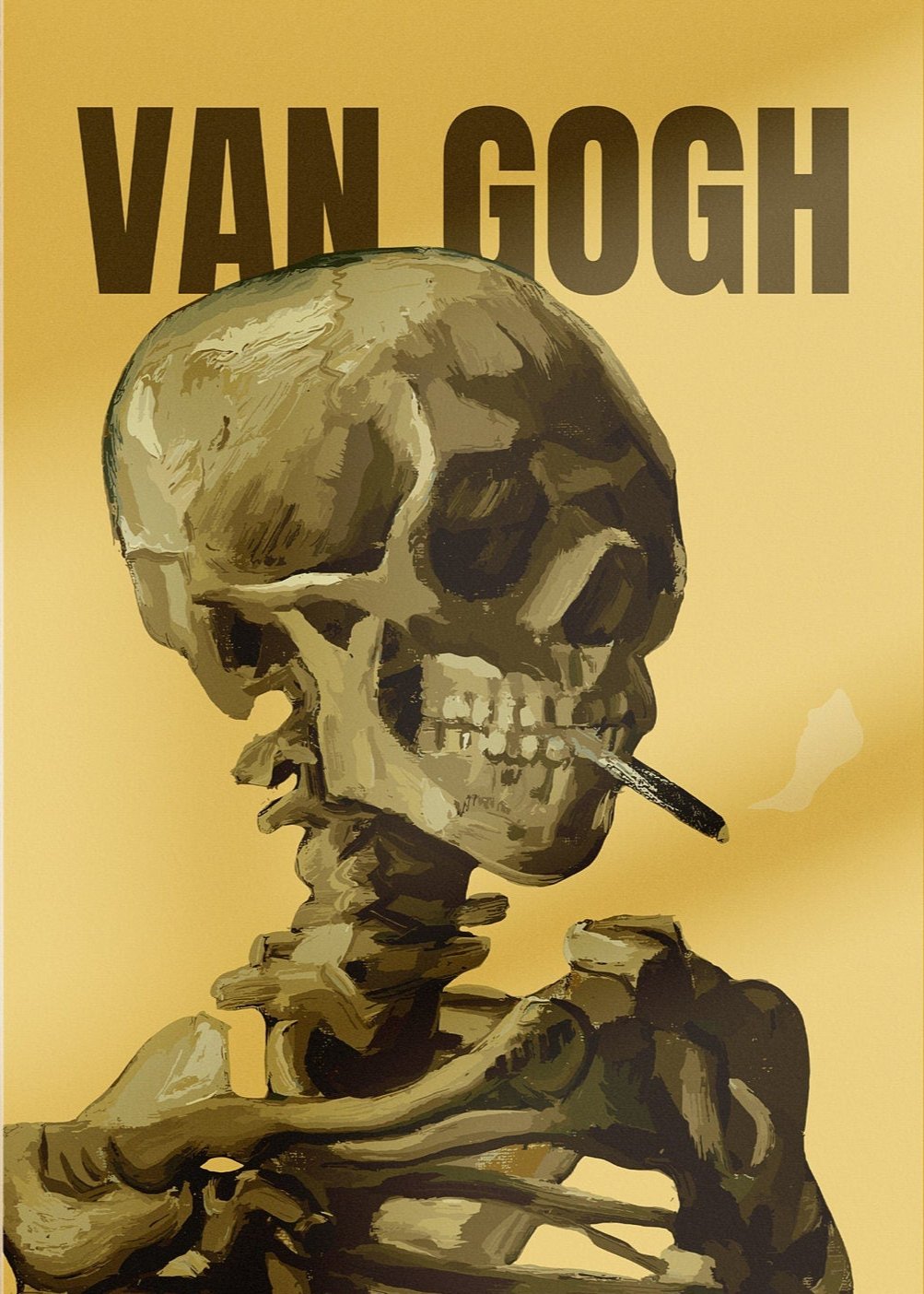 Van Gogh Skull of a Skeleton With Burning Cigarette