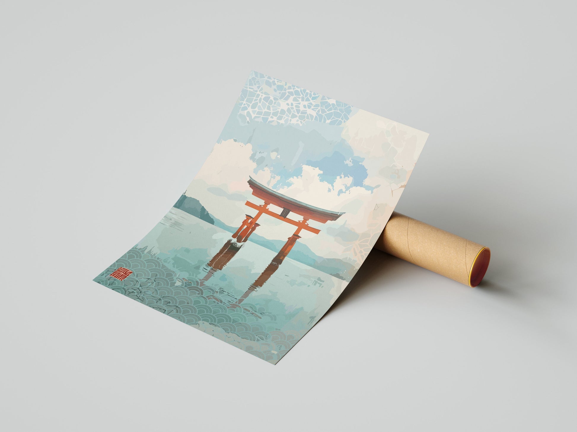 Torii Gate Poster - Japanese Gate Artwork