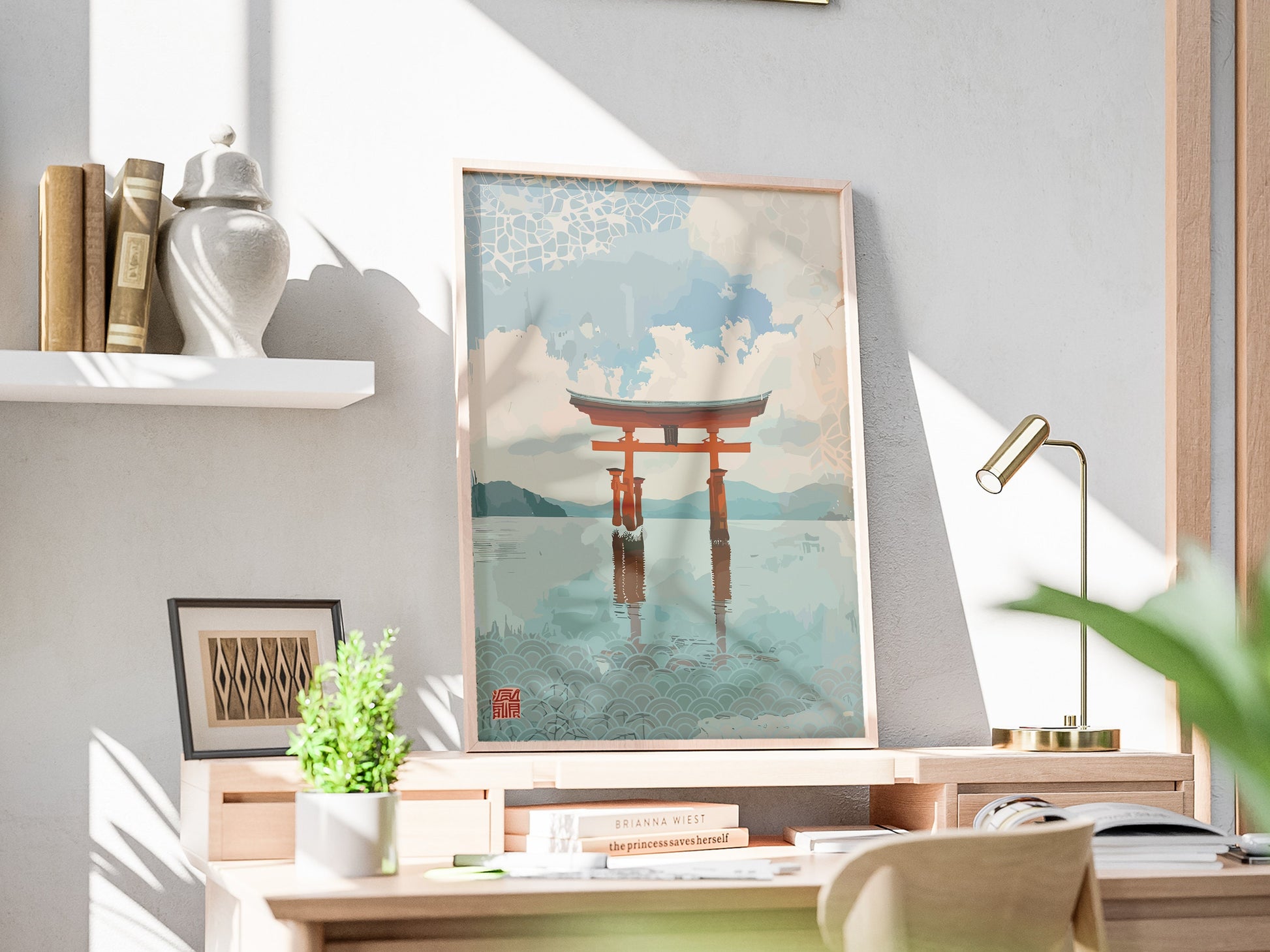 Torii Gate Poster - Japanese Gate Artwork