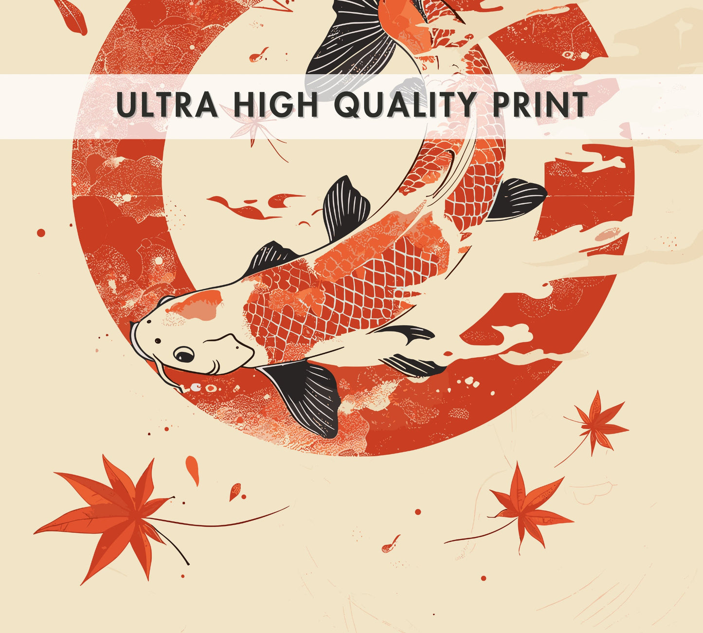 Japanese Koi Fish Poster - Japanese Koi Fish Pond