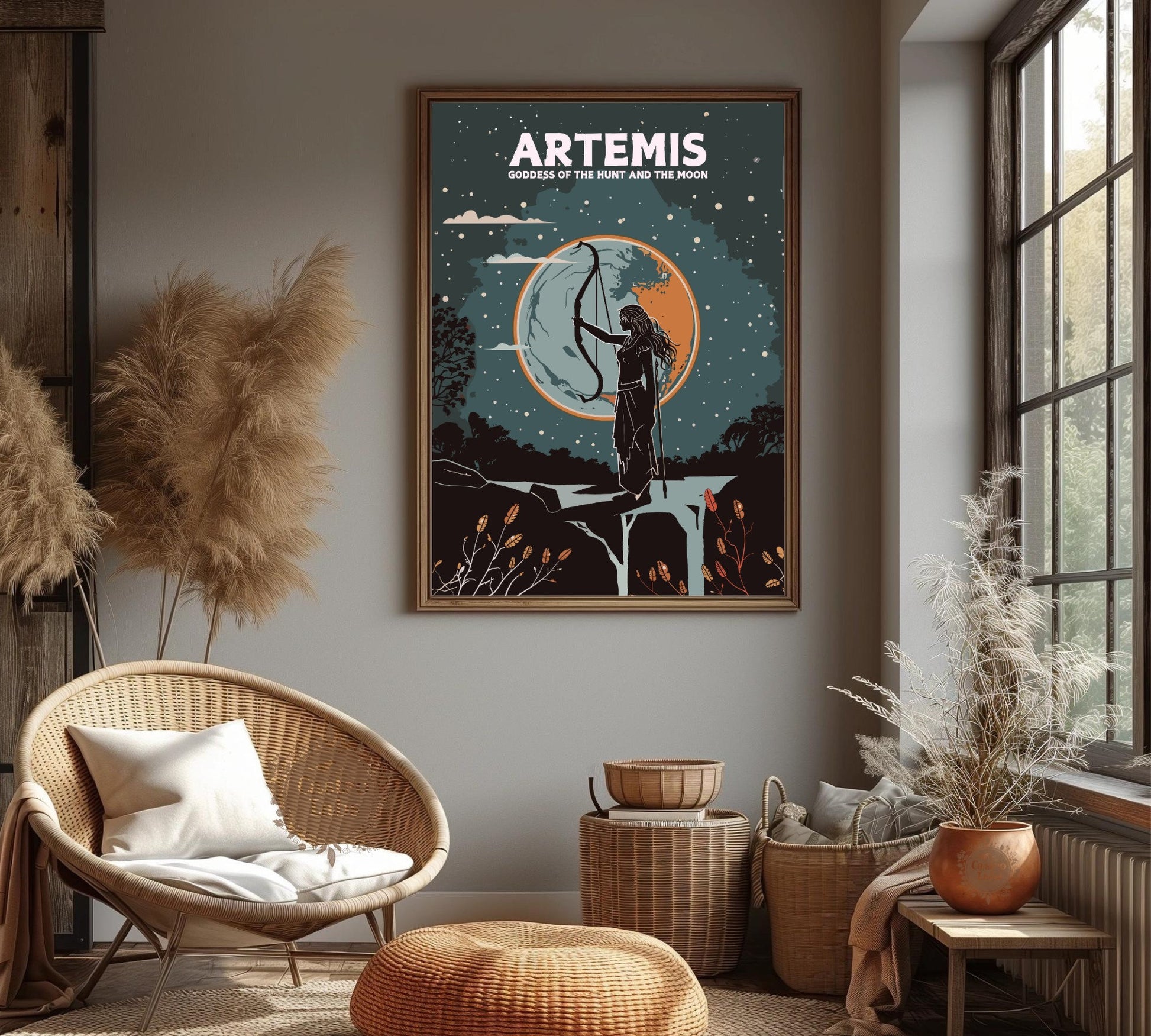 Artemis Poster, Artemis Godess Art, Greek Mythology Artemis