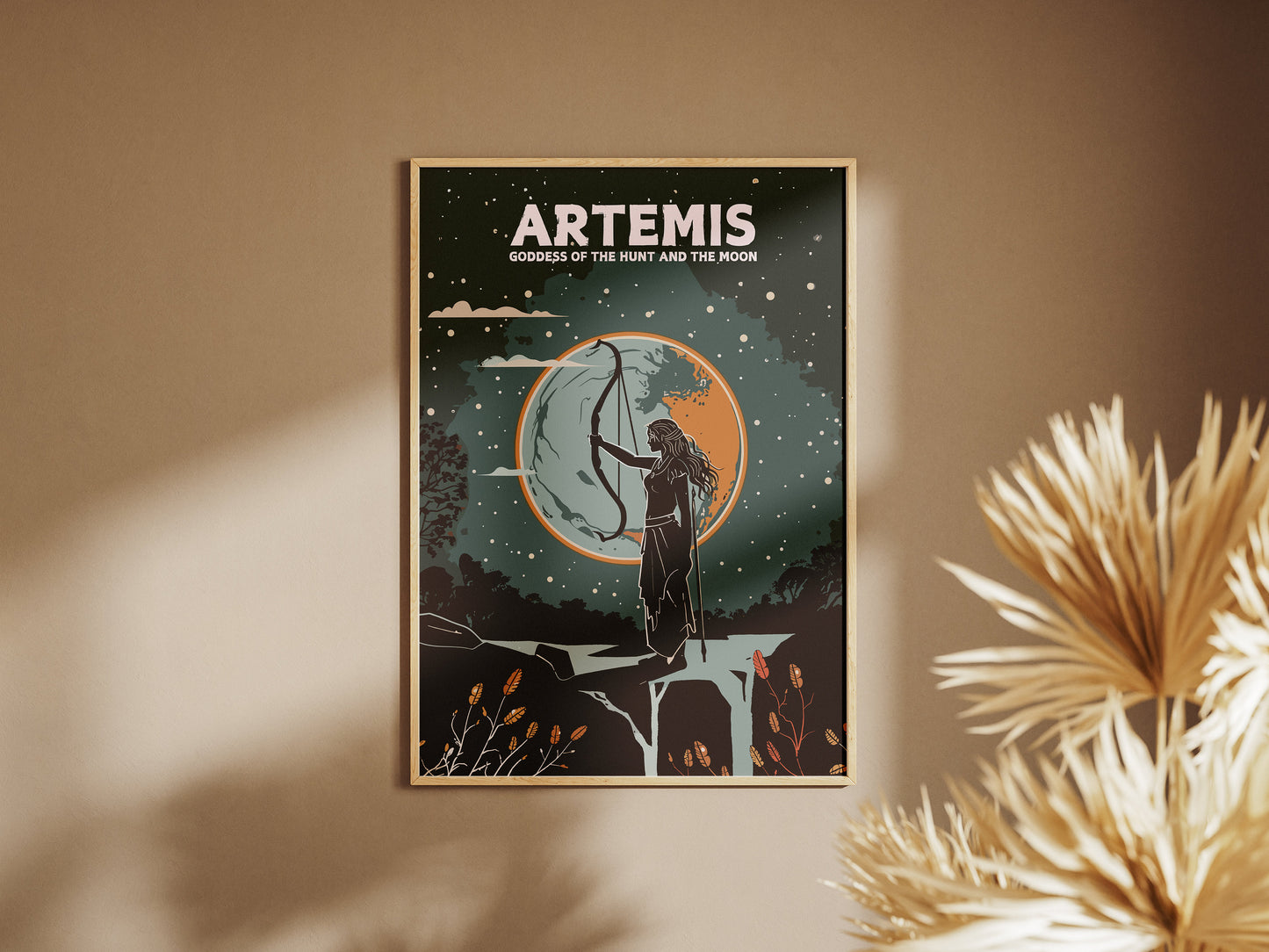 Artemis Poster, Artemis Godess Art, Greek Mythology Artemis