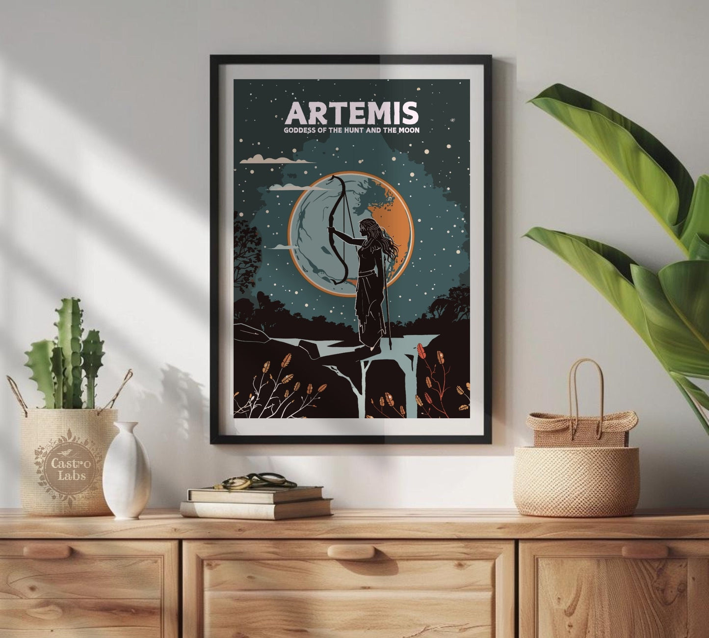 Artemis Poster, Artemis Godess Art, Greek Mythology Artemis