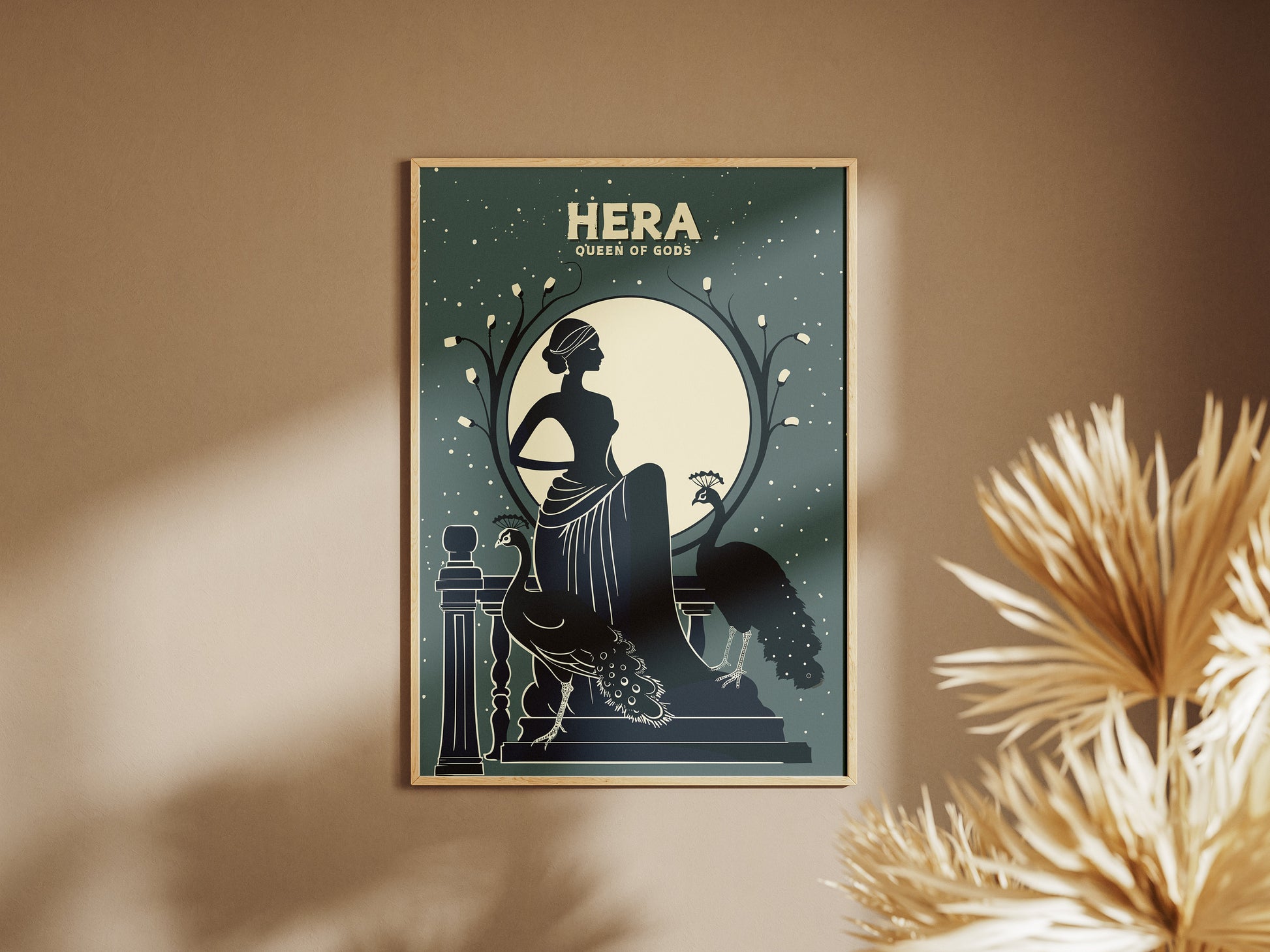 Hera Goddess Art, Hera Poster, Hera Greek Mythology, Queen of Gods, Ancient Greek Art, Goddess of Marriage Women and Family