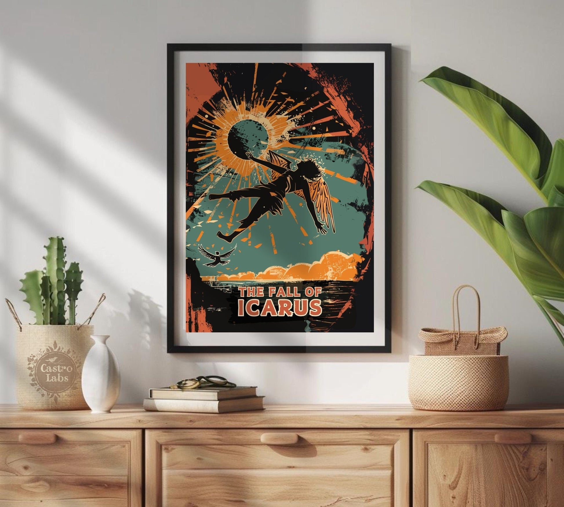 The Fall of Icarus, Icarus Poster, Greek Mythology