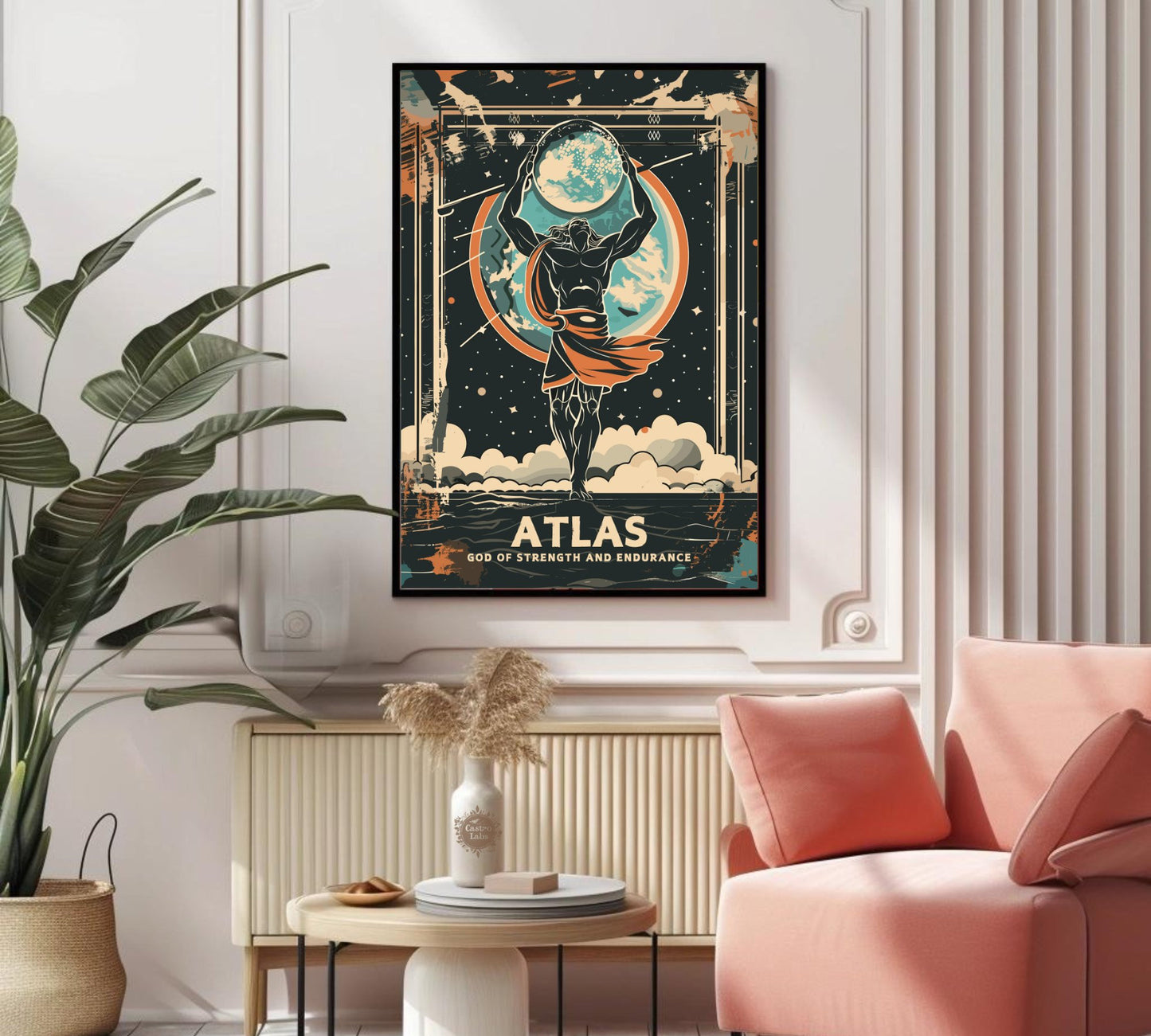 Greek God Atlas, Atlas God Poster