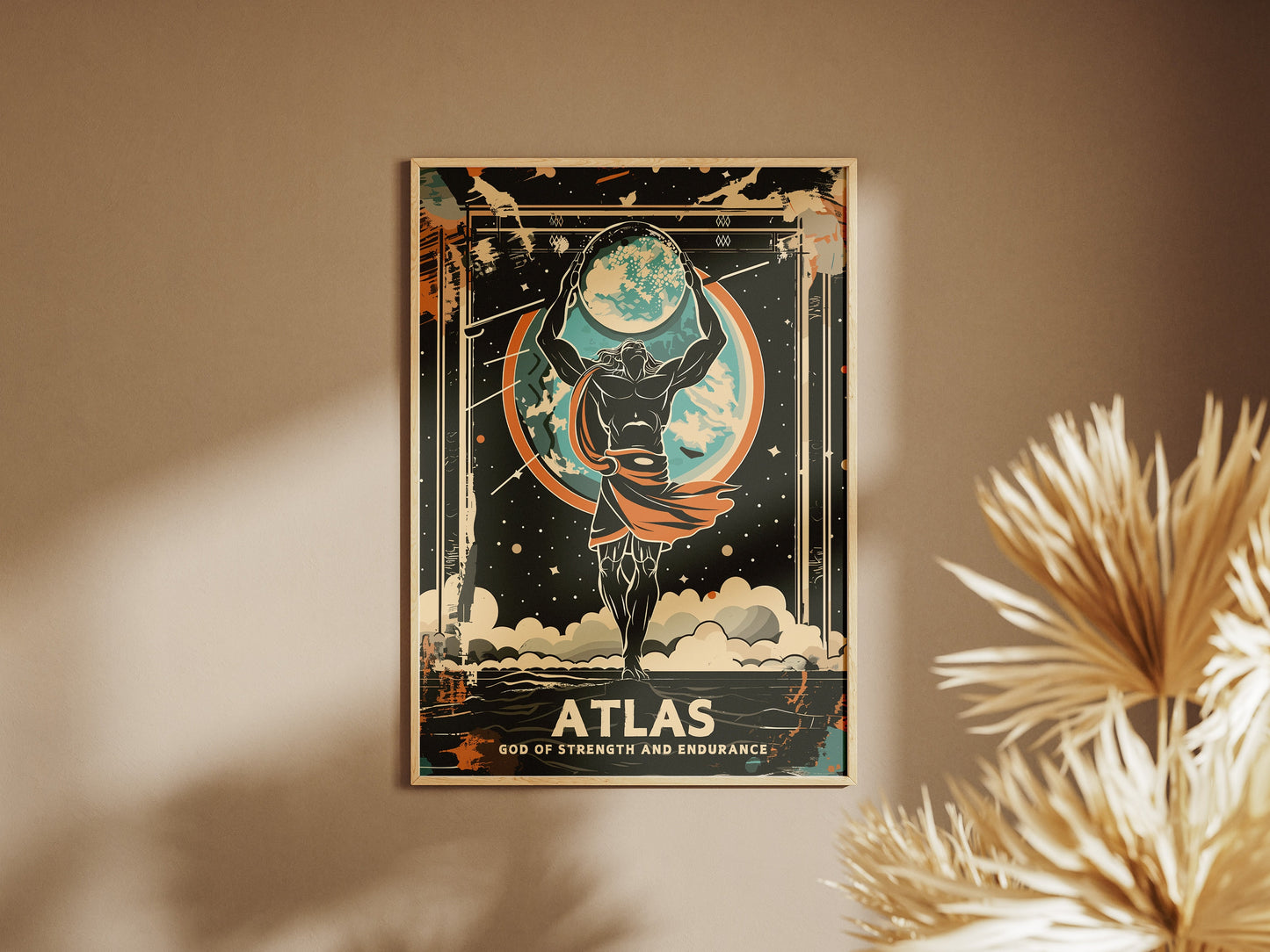 Greek God Atlas, Atlas God Poster