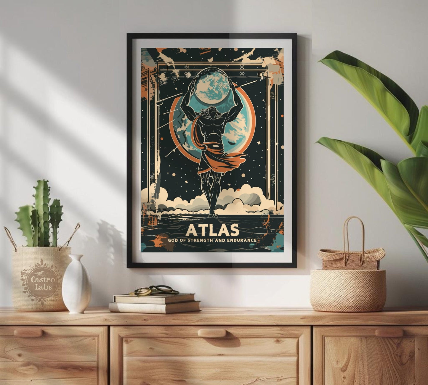 Greek God Atlas, Atlas God Poster