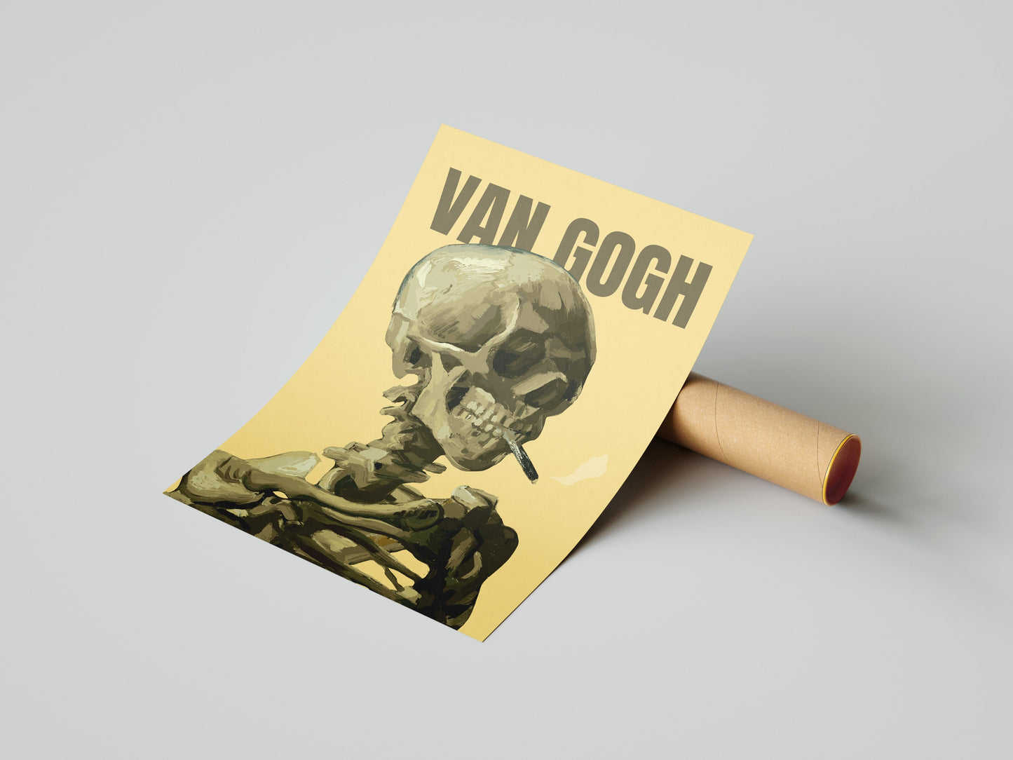 Van Gogh Skull of a Skeleton With Burning Cigarette