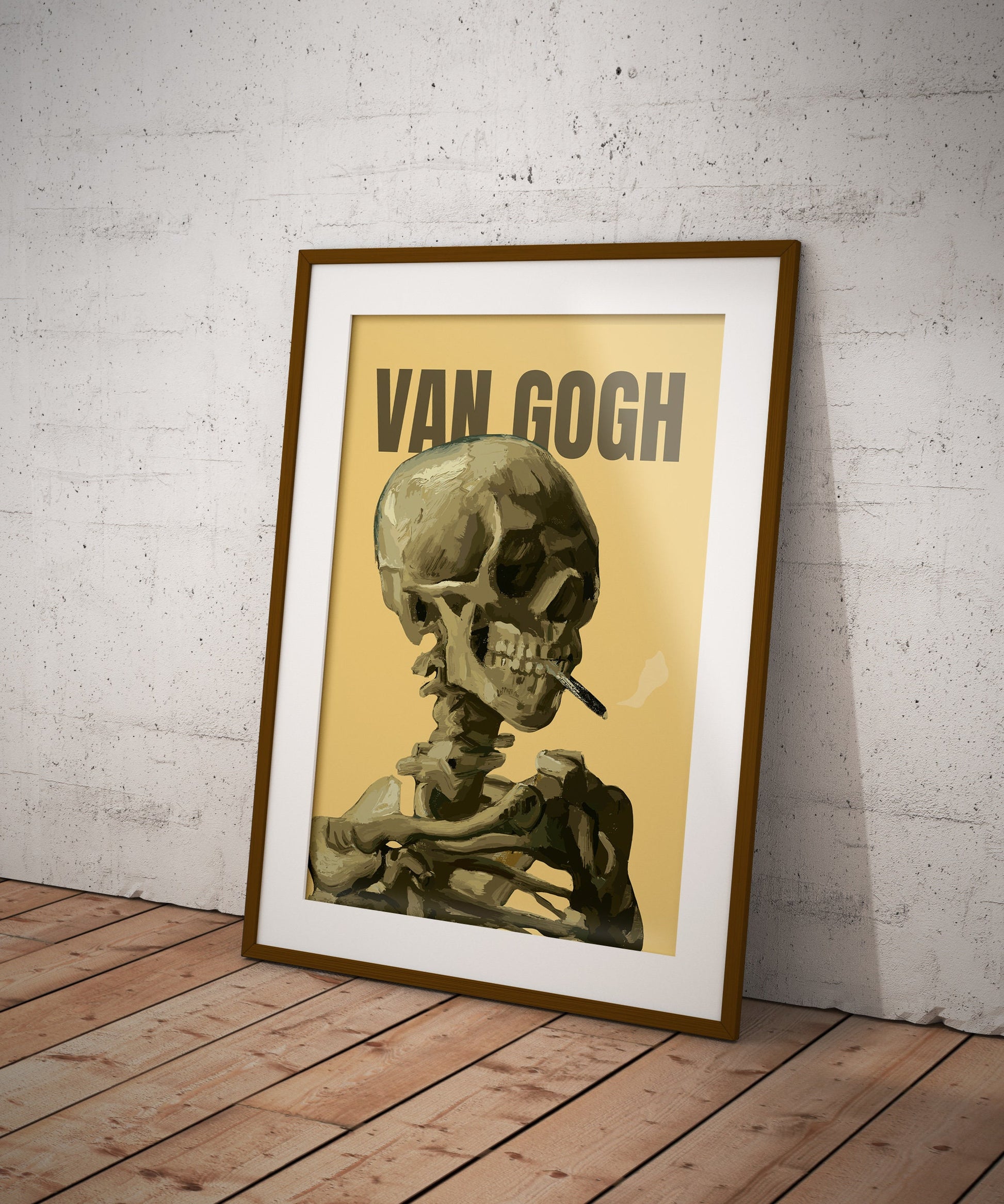 Van Gogh Skull of a Skeleton With Burning Cigarette