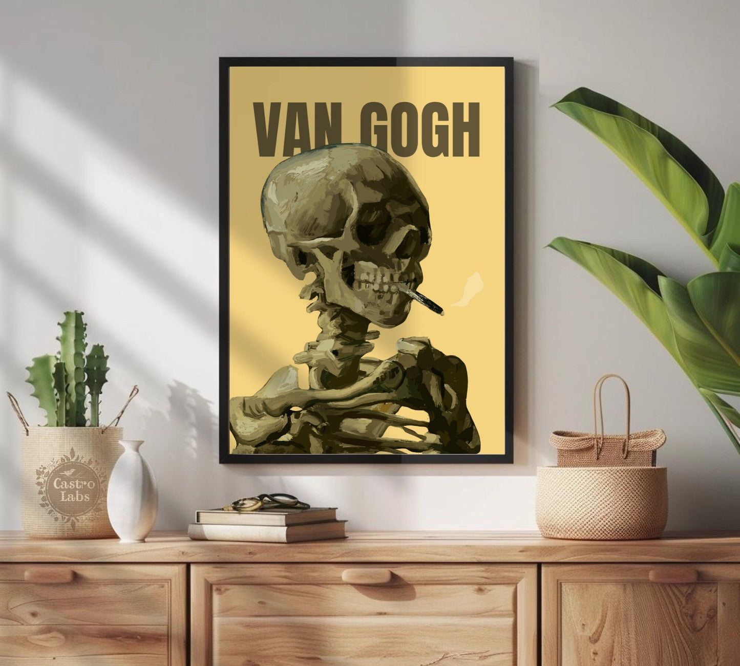 Van Gogh Skull of a Skeleton With Burning Cigarette