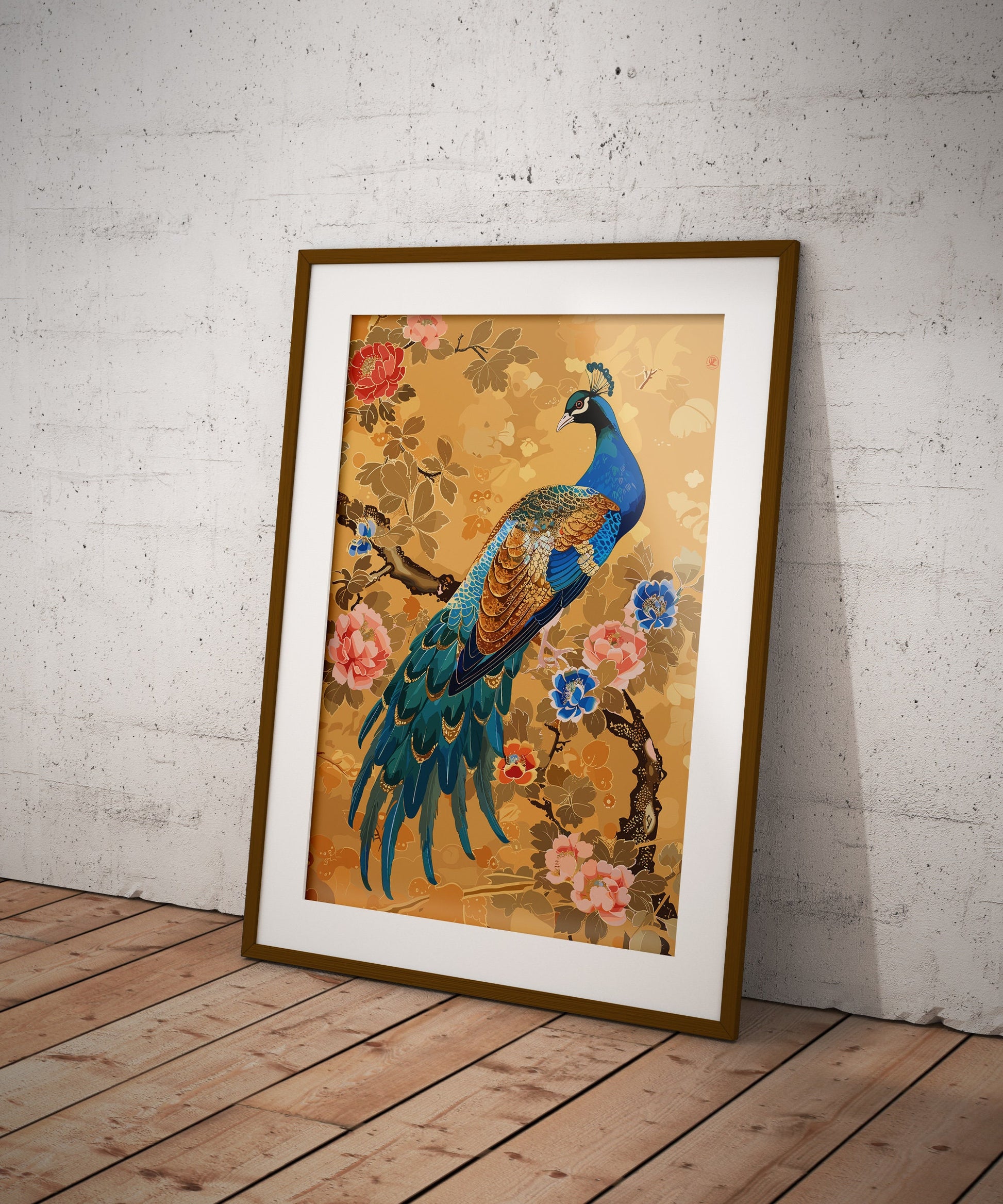 Peacock Poster - Japanese Peacock Art