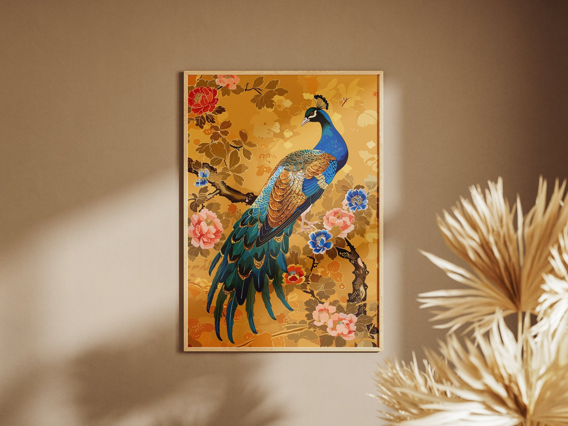 Peacock Poster - Japanese Peacock Art