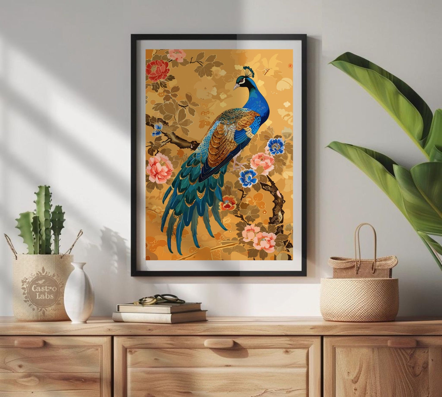 Peacock Poster - Japanese Peacock Art