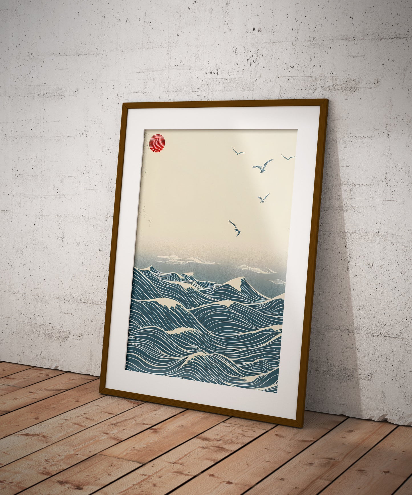 Japanese Wave Painting - Japanese Woodblock Print