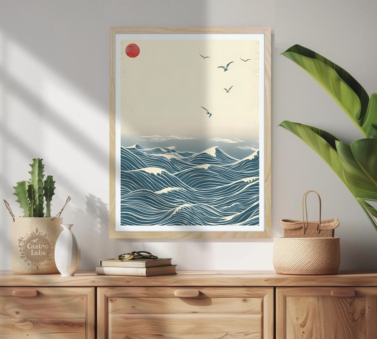 Japanese Wave Painting - Japanese Woodblock Print