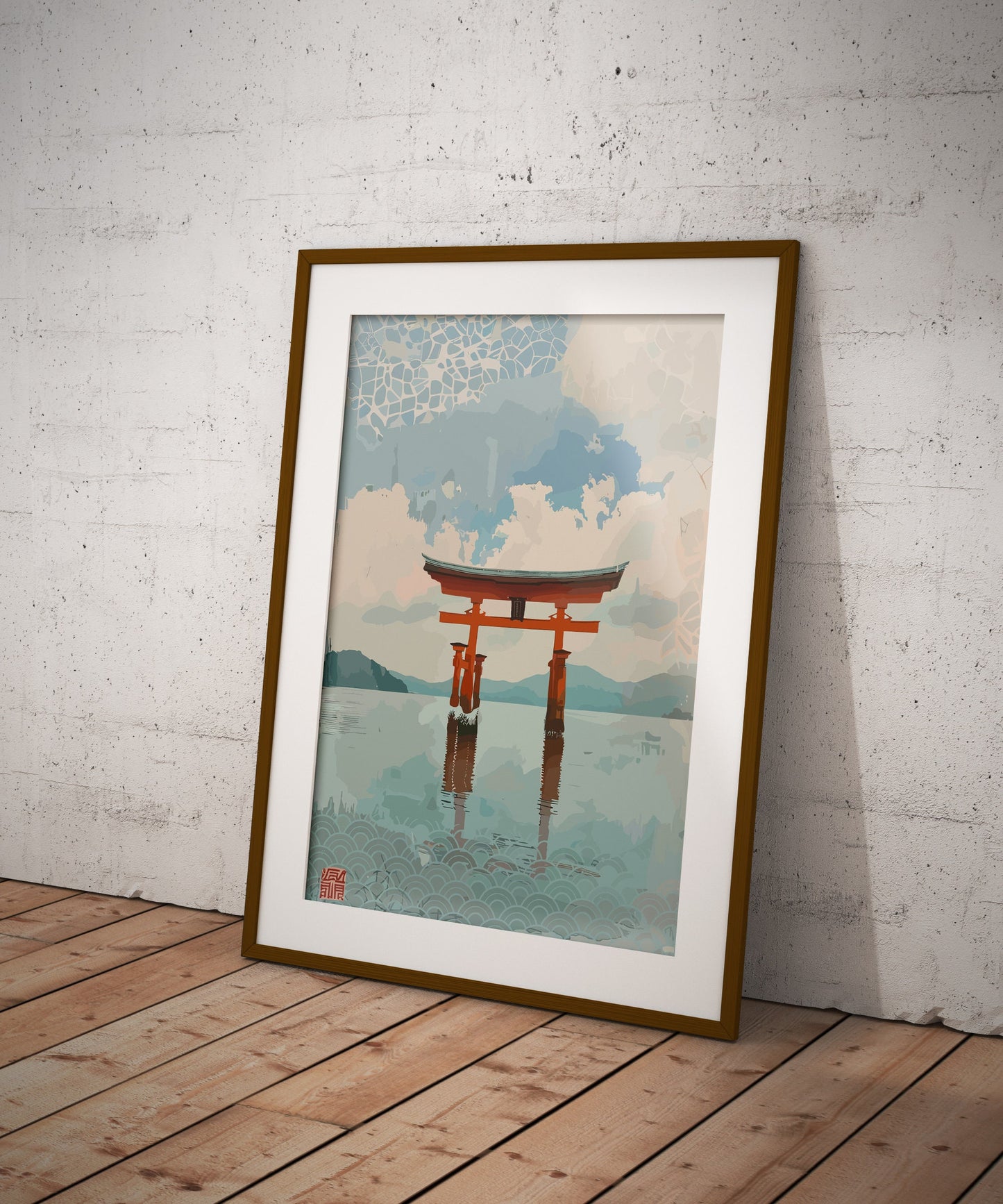 Torii Gate Poster - Japanese Gate Artwork