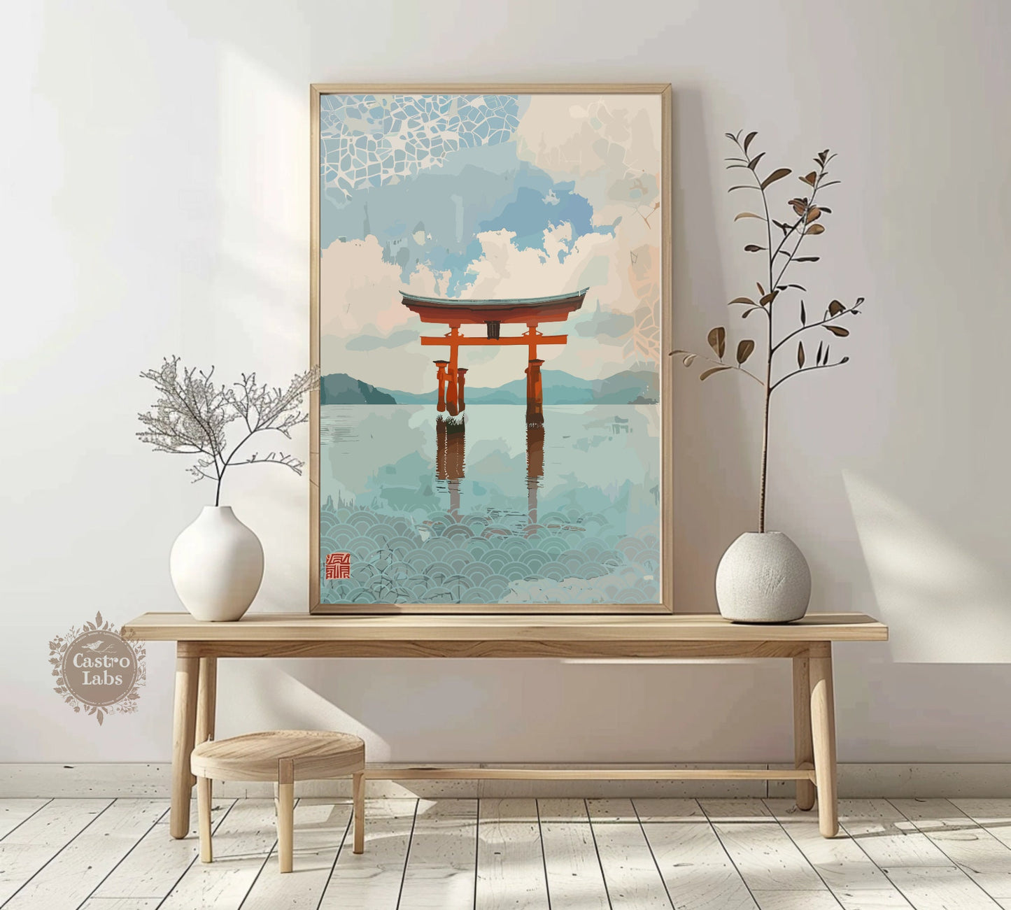 Torii Gate Poster - Japanese Gate Artwork