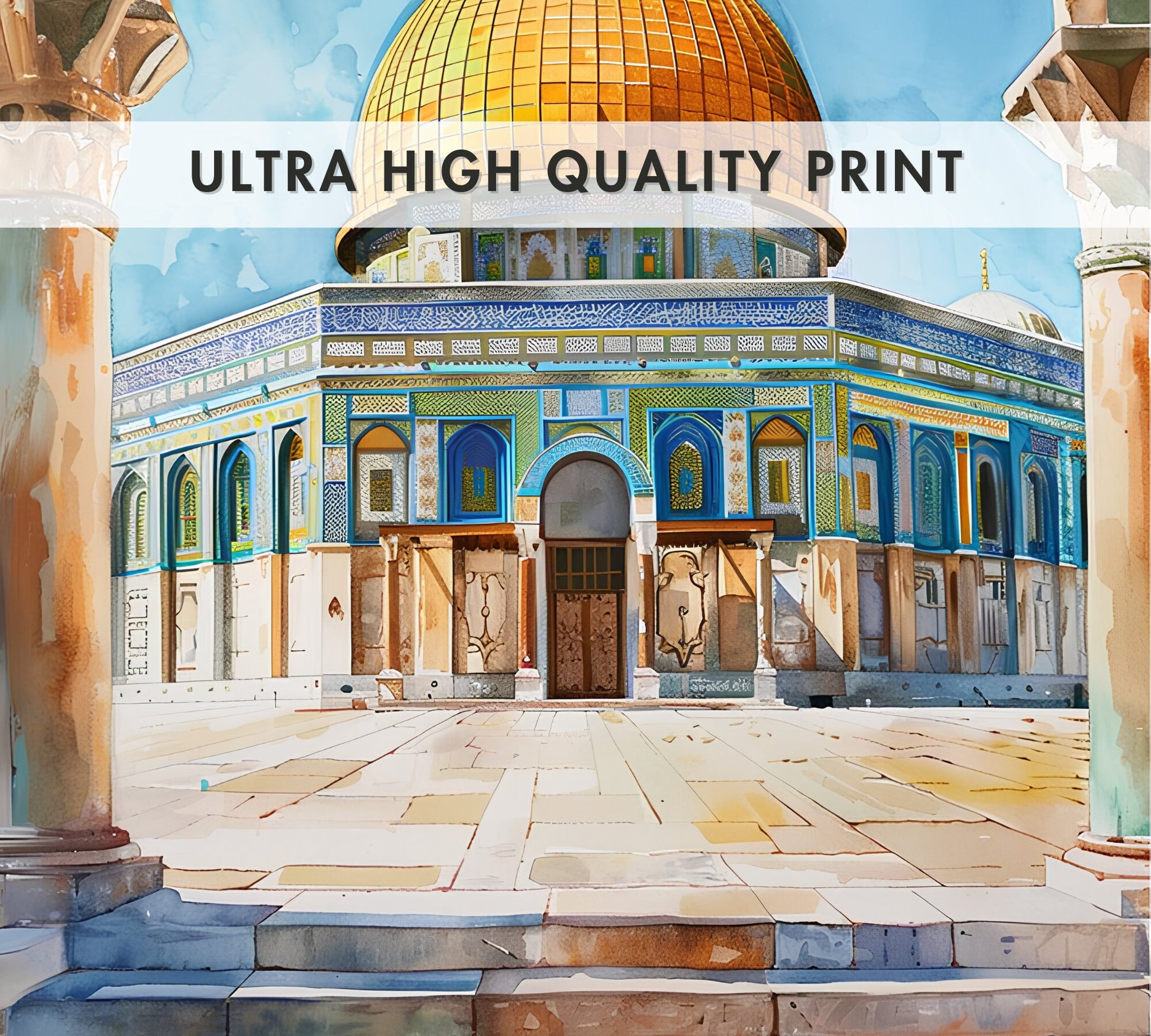 Al-aqsa mosque Poster, Dome of Rock