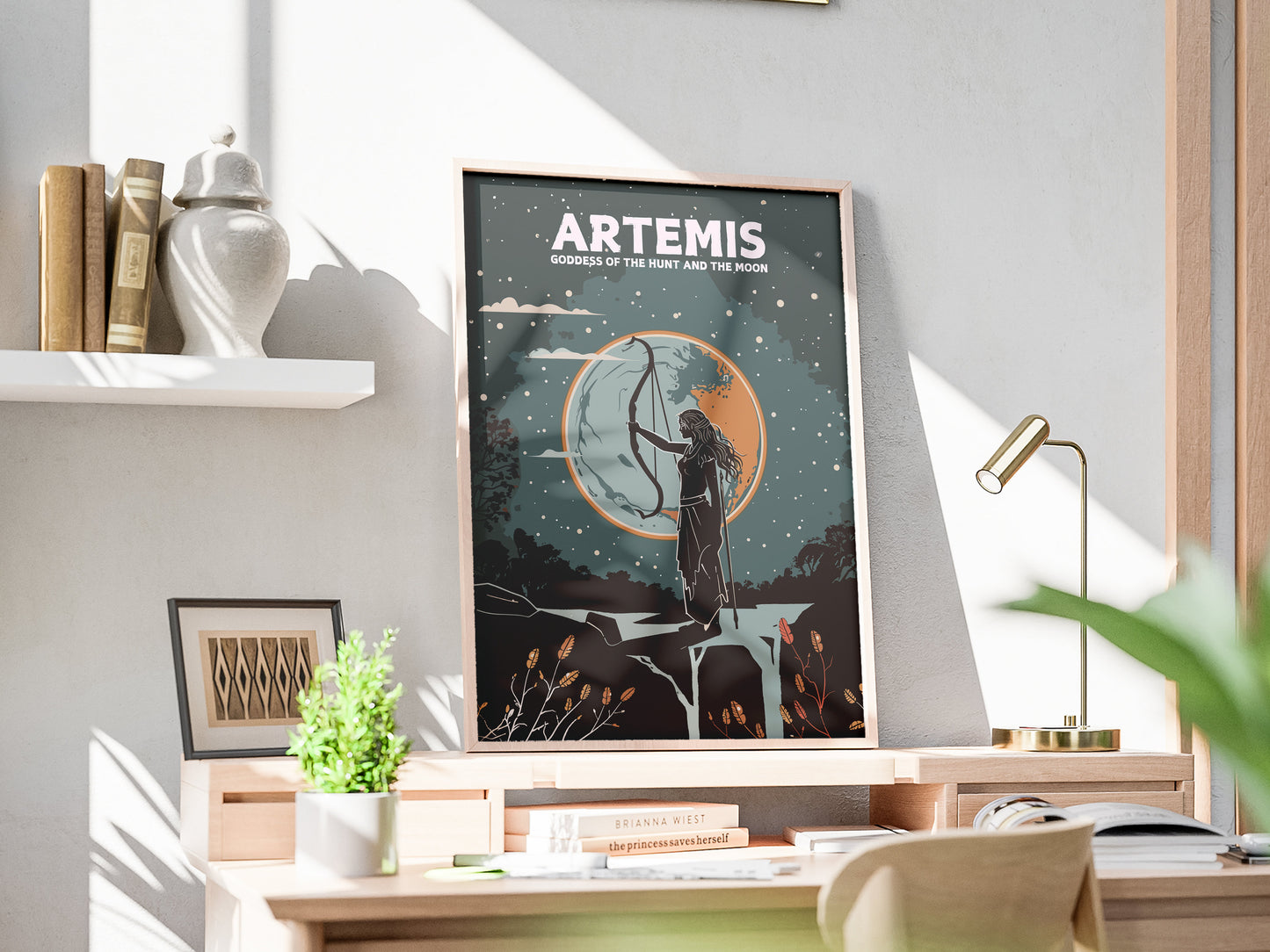 Artemis Poster, Artemis Godess Art, Greek Mythology Artemis