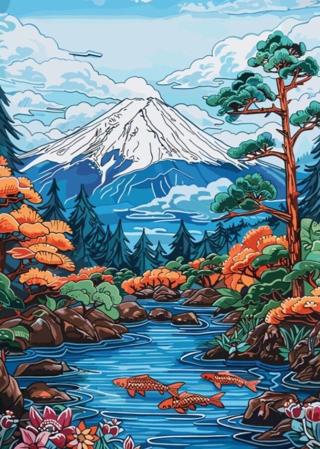 Mount Fuji Poster - Japanese Artwork