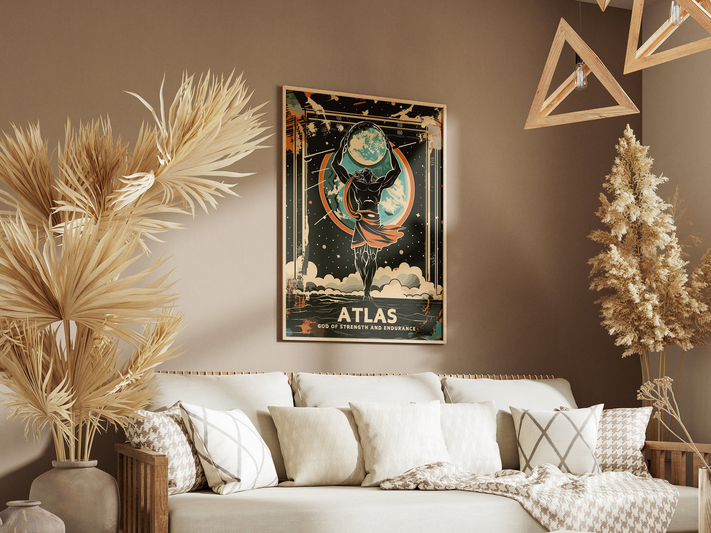 Greek God Atlas, Atlas God Poster